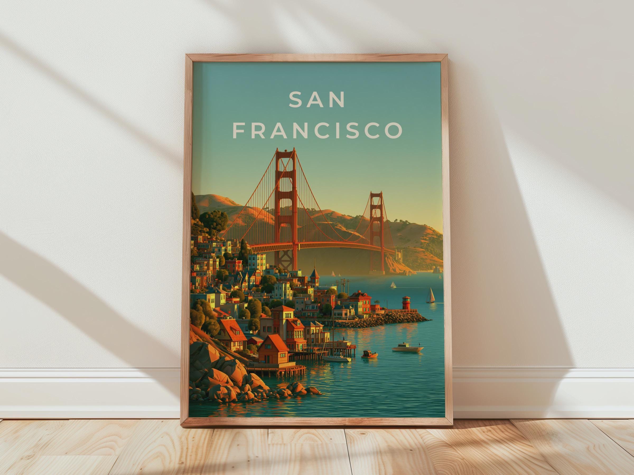 Golden Gate Bridge San Francisco Wall Art Print - Travel Wall Art