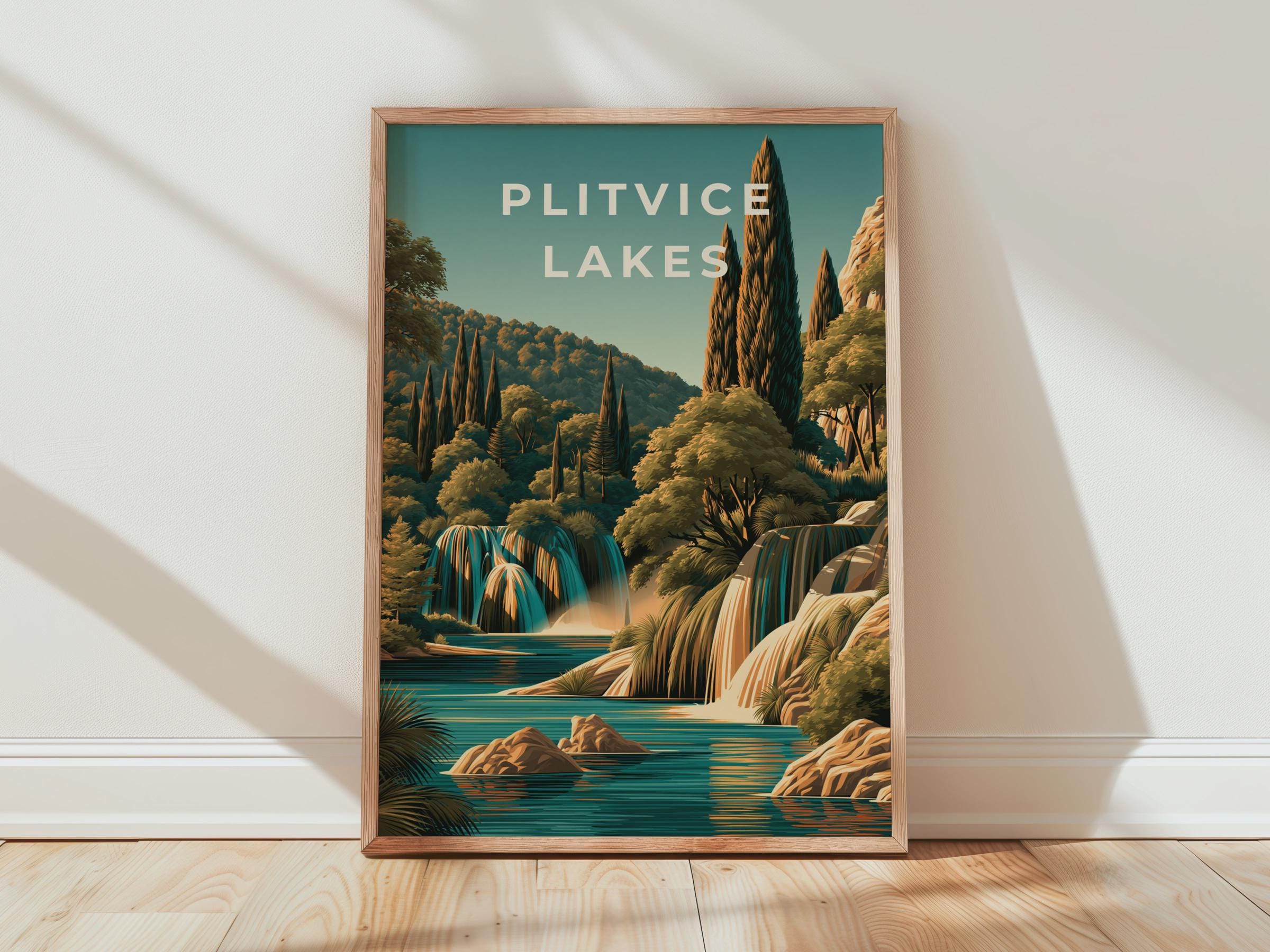 Plitvice Lakes Nature Wall Art Print - Travel Wall Art