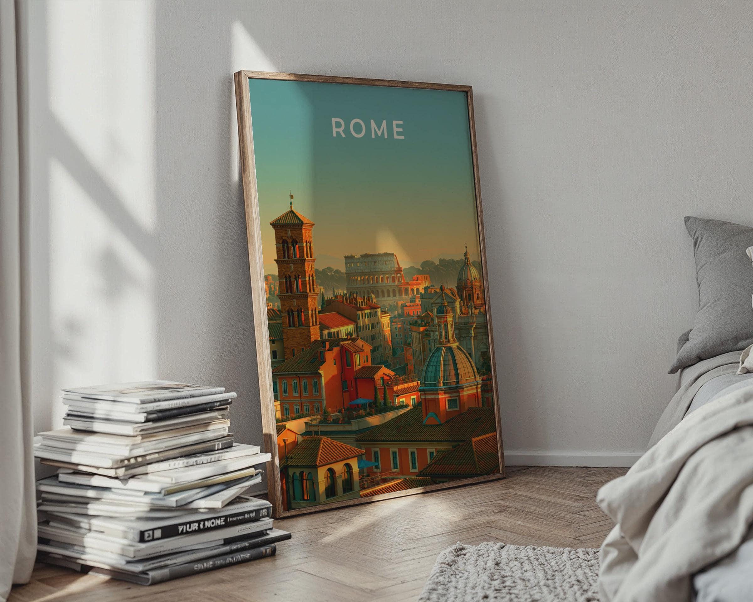 Rome Cityscape Wall Art Print - Travel Wall Art