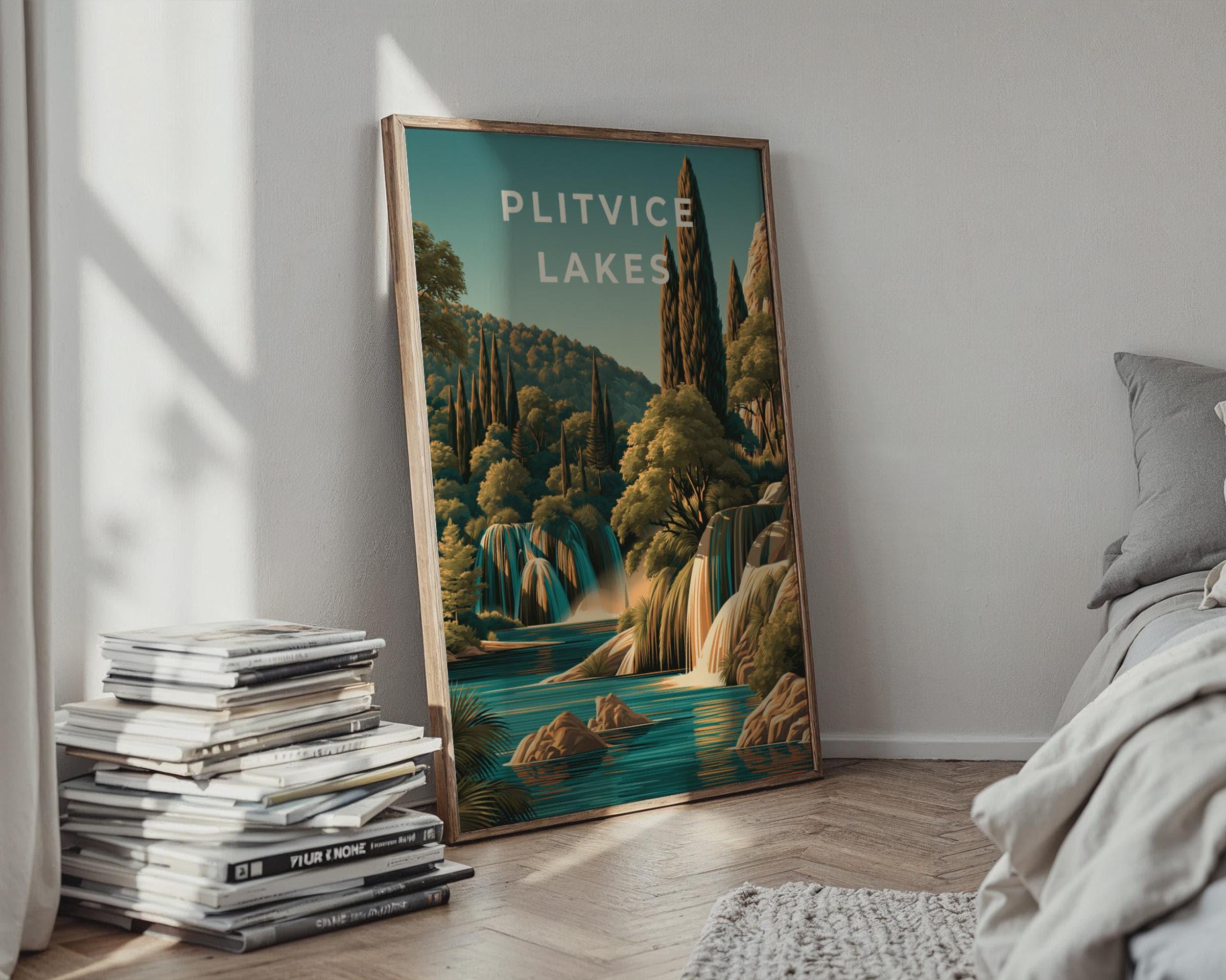 Plitvice Lakes Nature Wall Art Print - Travel Wall Art