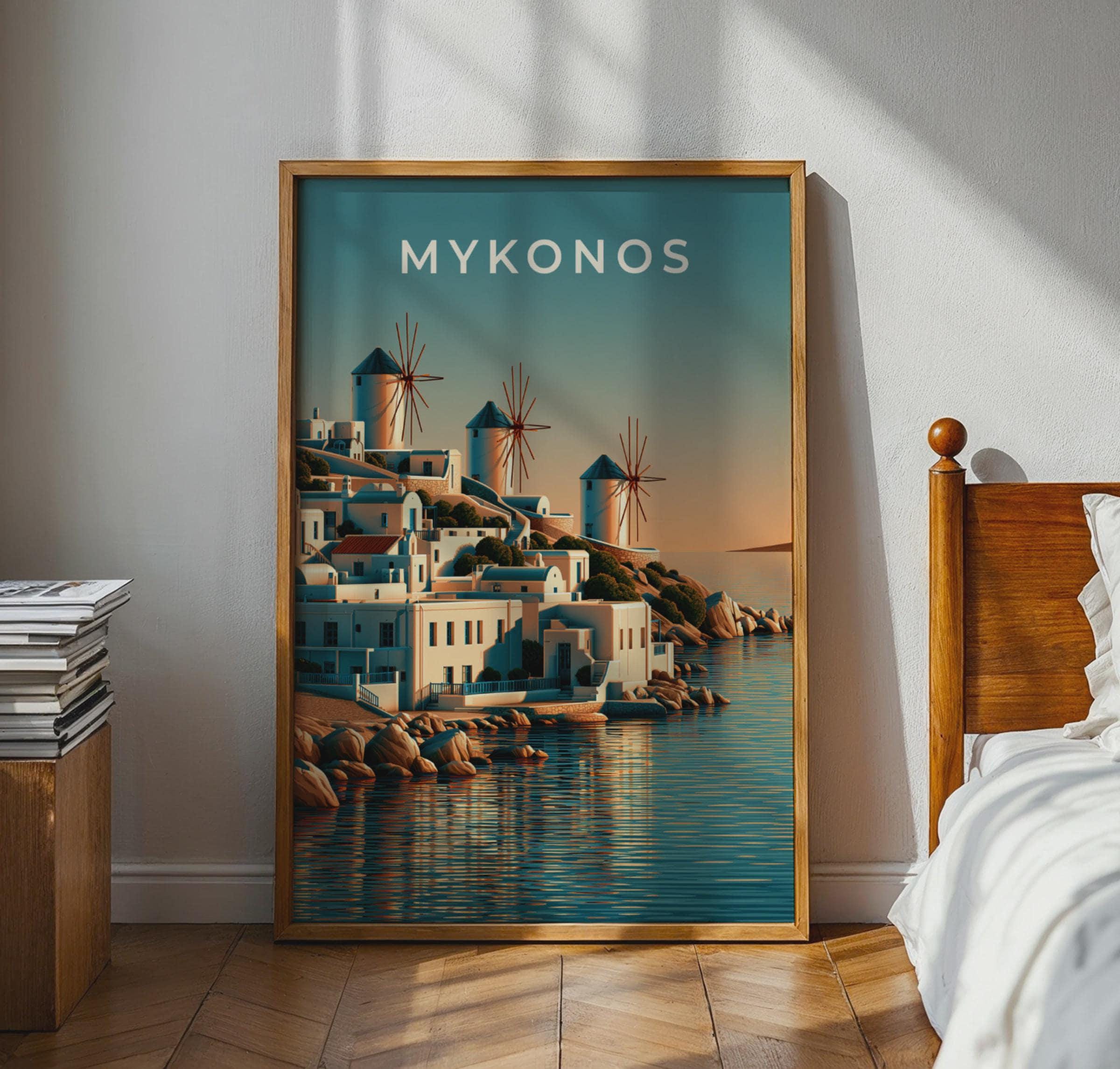 Mykonos Island Wall Art Print - Travel Wall Art
