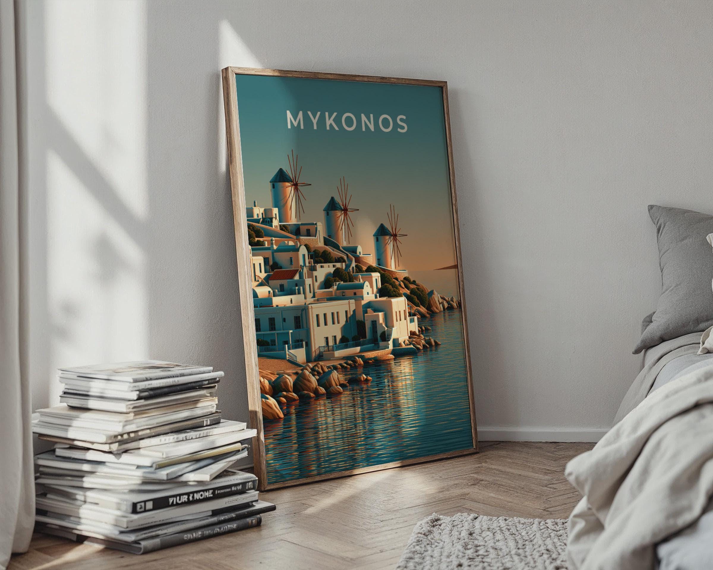 Mykonos Island Wall Art Print - Travel Wall Art