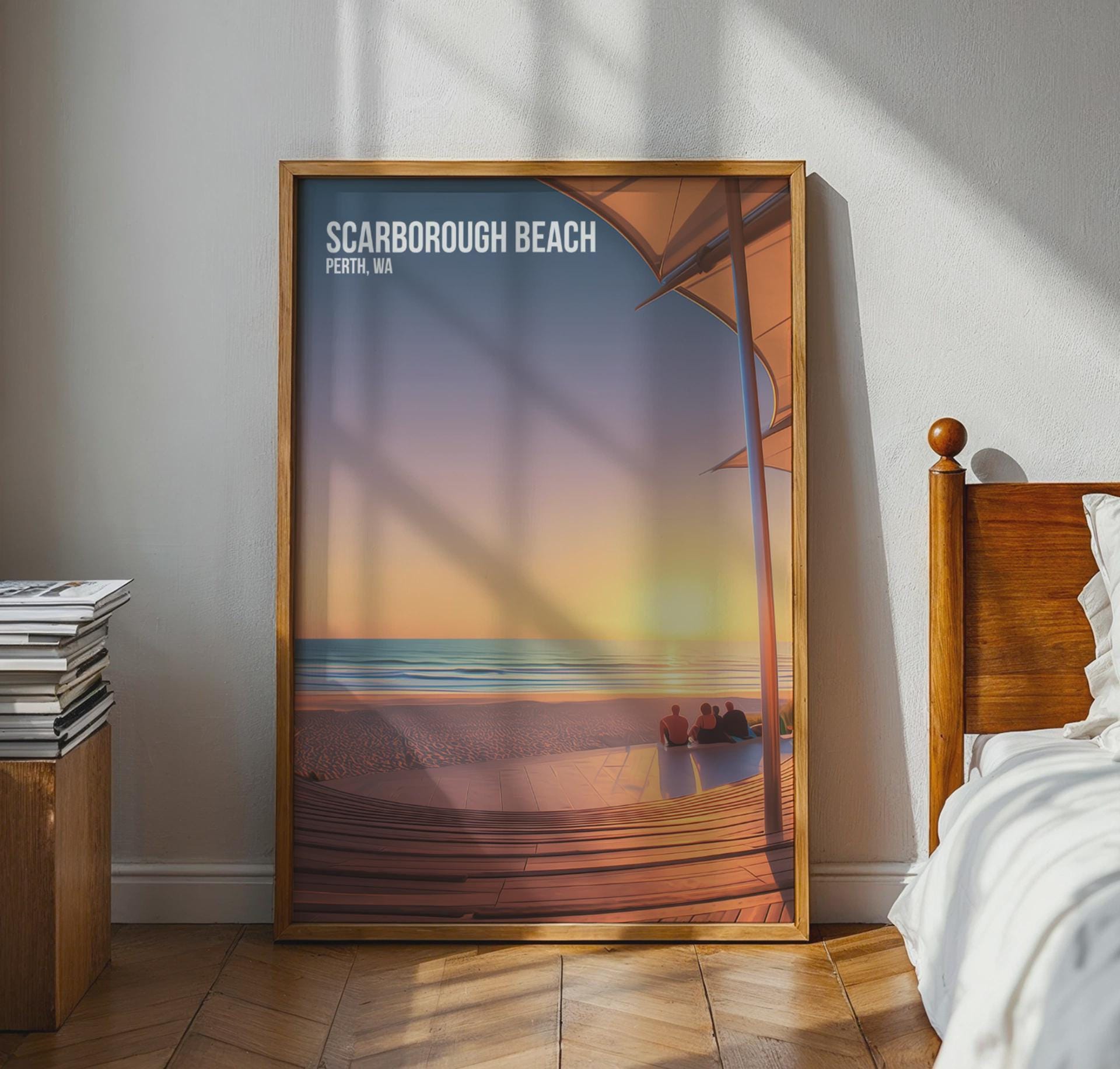Scarborough Beach Perth WA Sunset Print - Travel Wall Art