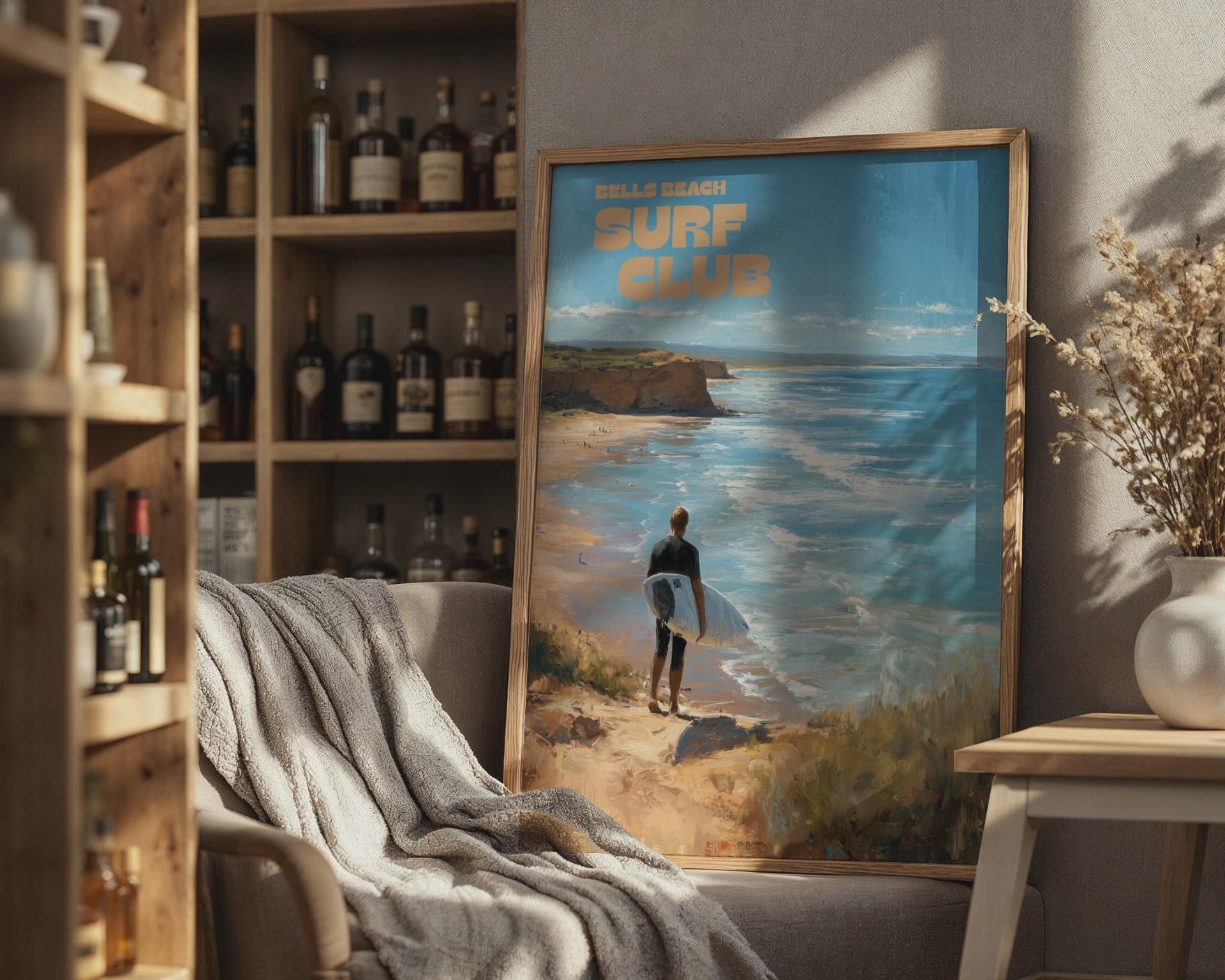 Bells Beach Surf Club Poster Art Print - Travel Wall Art
