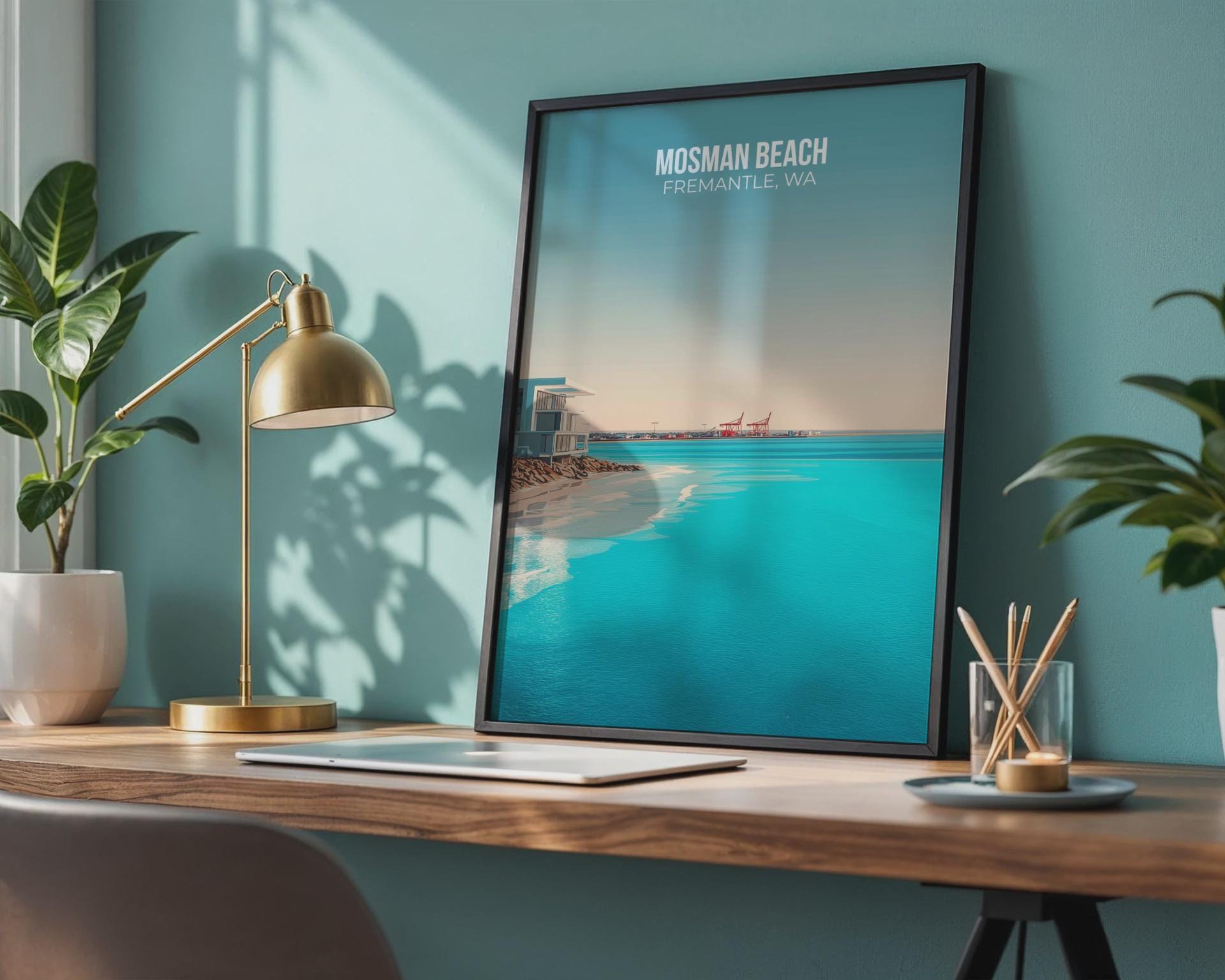 Mosman Beach Fremantle WA Print Coastal Wall Art - Travel Wall Art