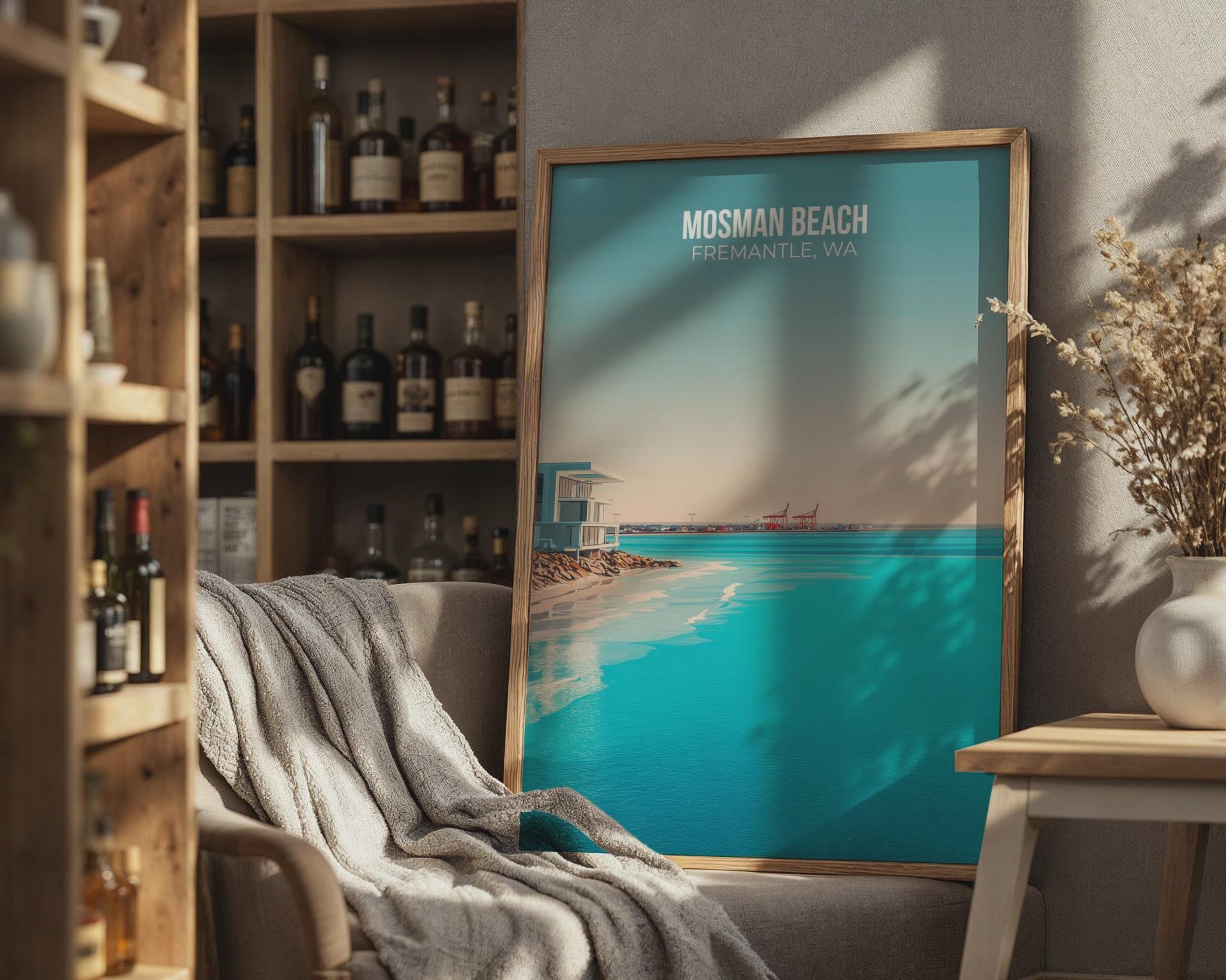Mosman Beach Fremantle WA Print Coastal Wall Art - Travel Wall Art