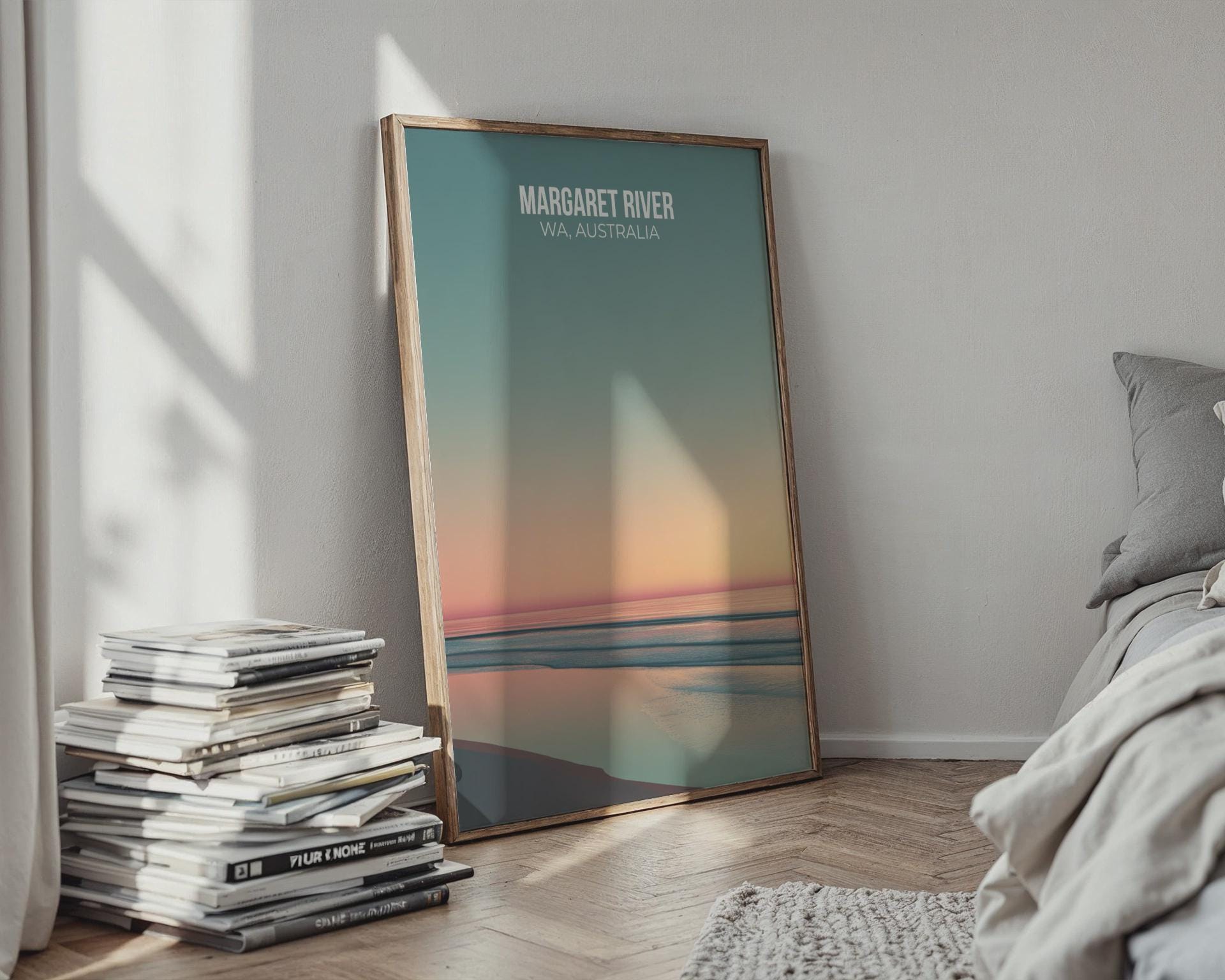 Margaret River WA Australia Coastal Poster Print Wall Art - Travel Wall Art