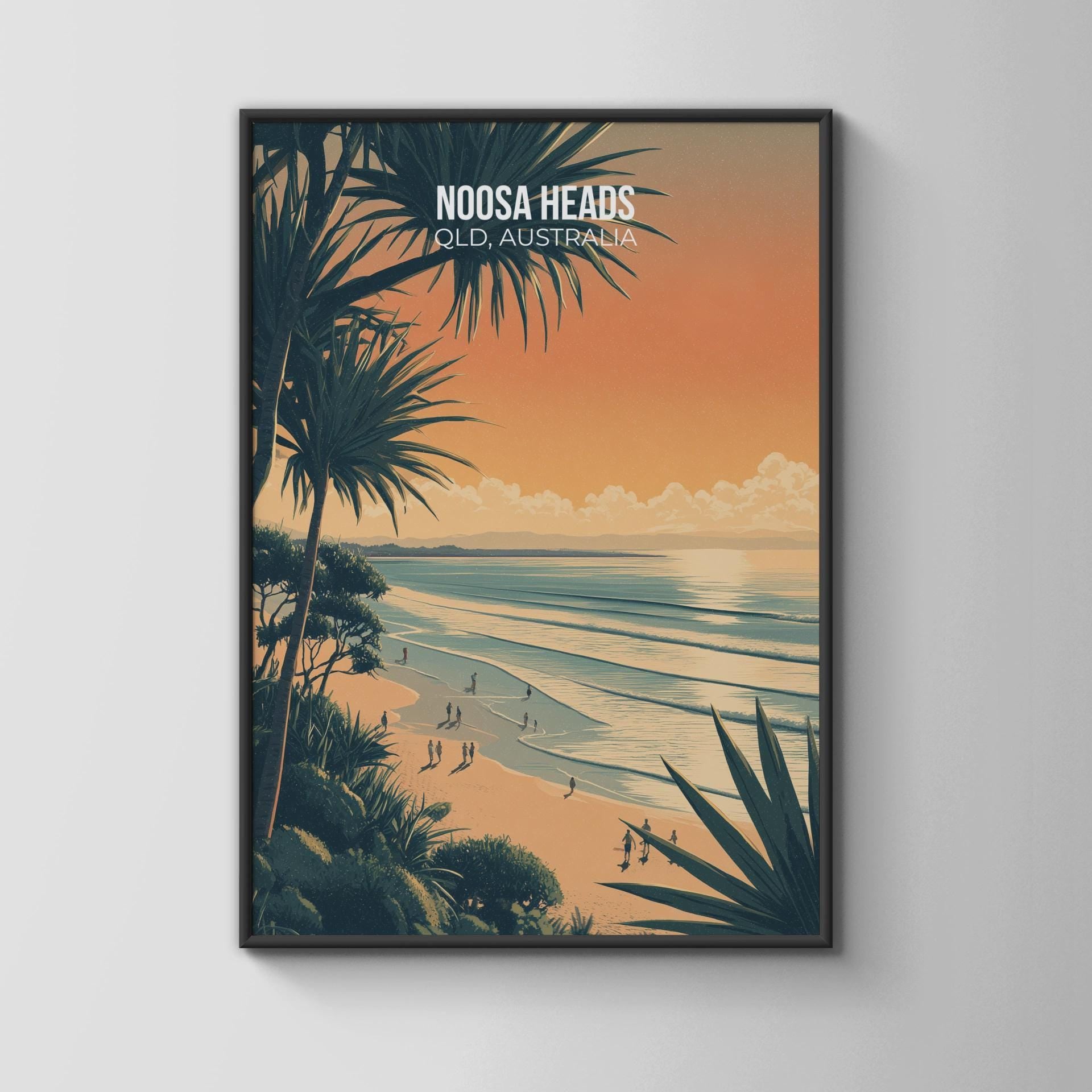 Noosa Heads QLD Australia Beach Print Wall Art - Travel Wall Art