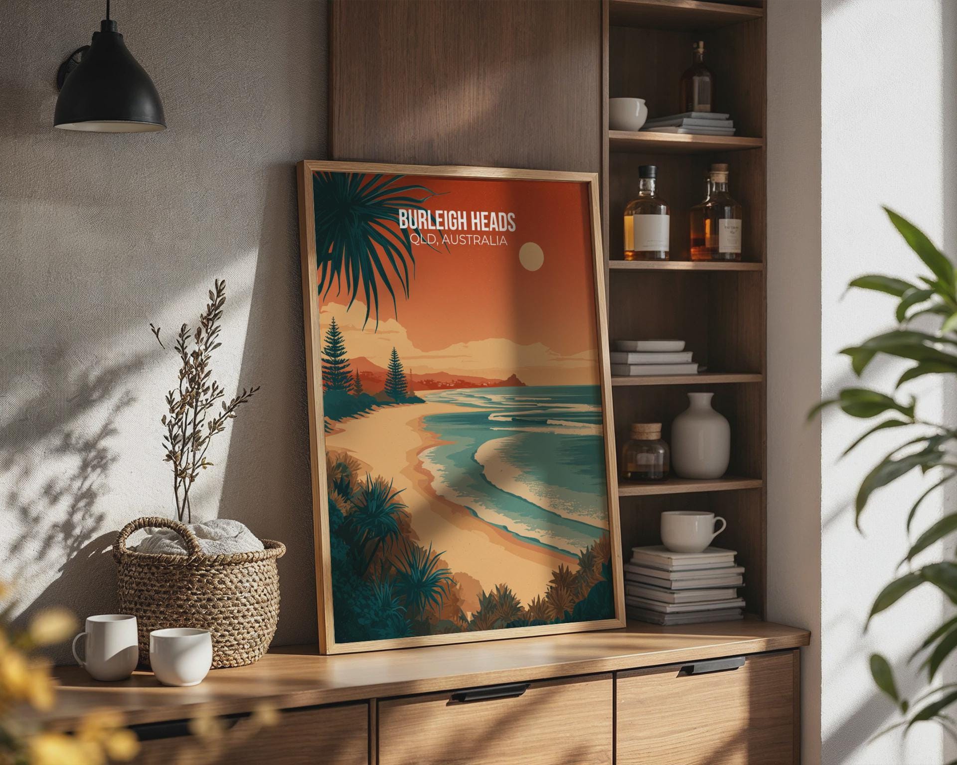 Burleigh Heads QLD Australia Beach Print Wall Art - Travel Wall Art