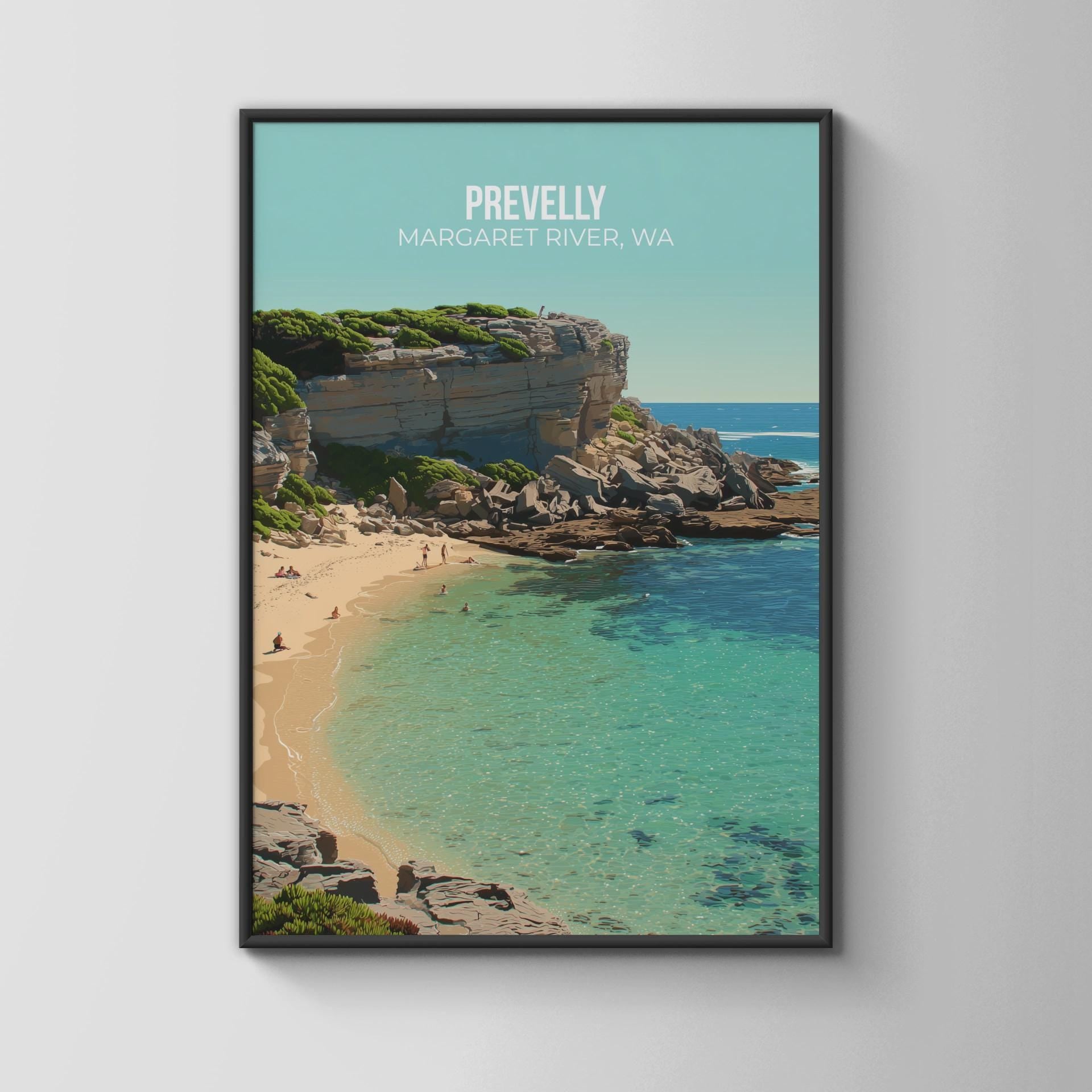 Prevelly Beach Wall Art Print Margaret River WA Coastal Art - Travel Wall Art