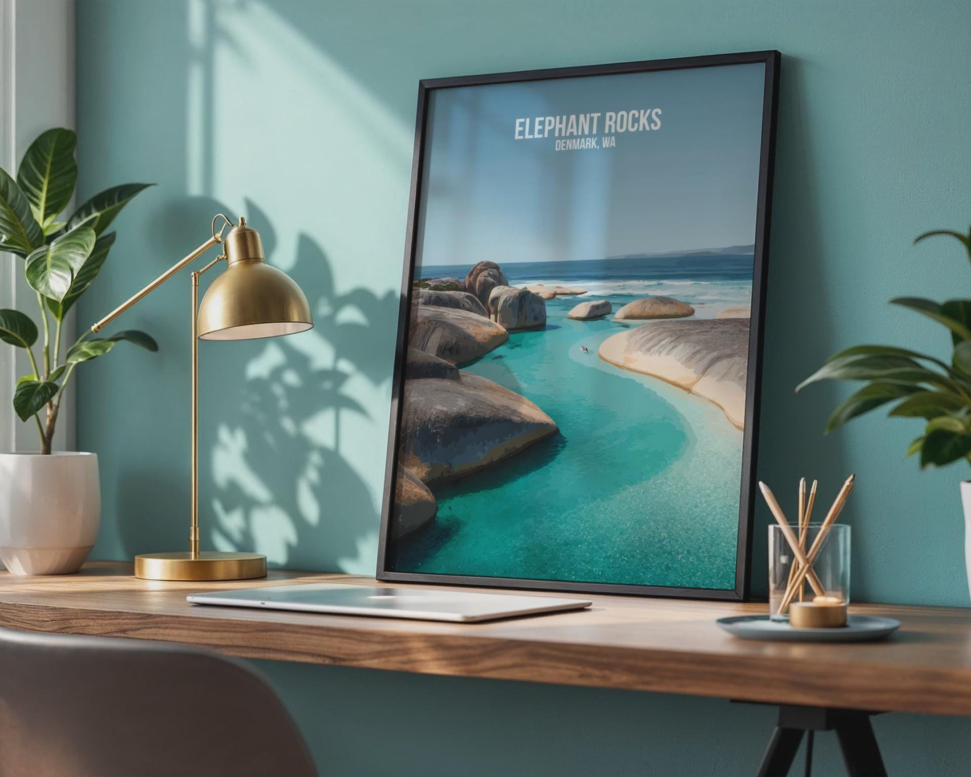 Elephant Rocks Denmark WA Art Print Poster Wall Art - Travel Wall Art