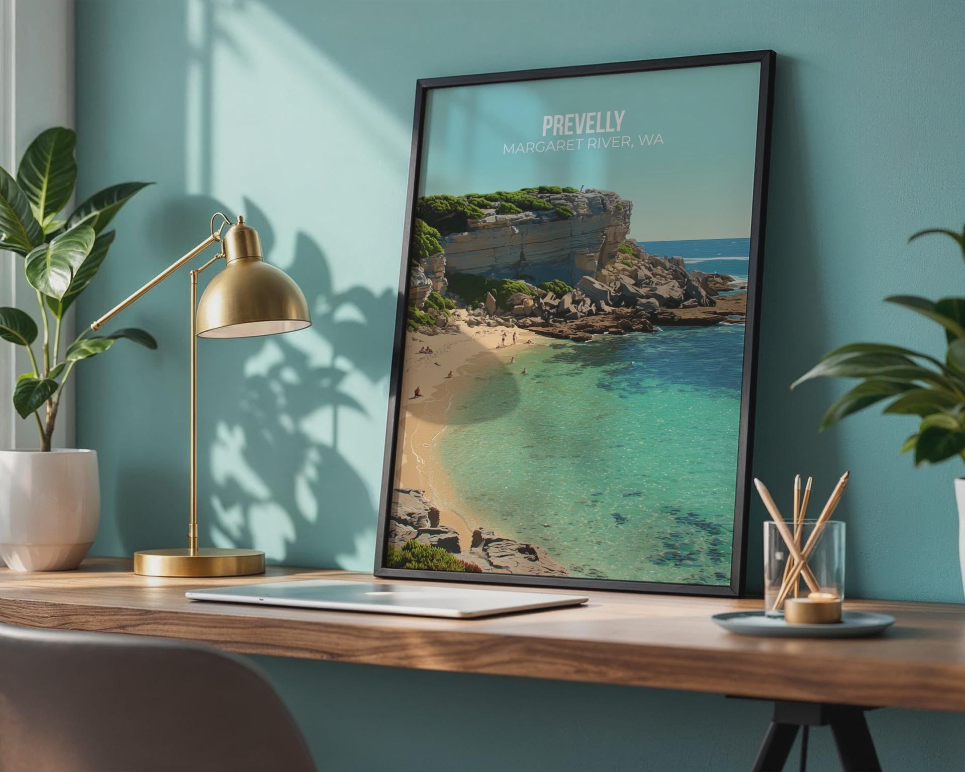 Prevelly Beach Wall Art Print Margaret River WA Coastal Art - Travel Wall Art