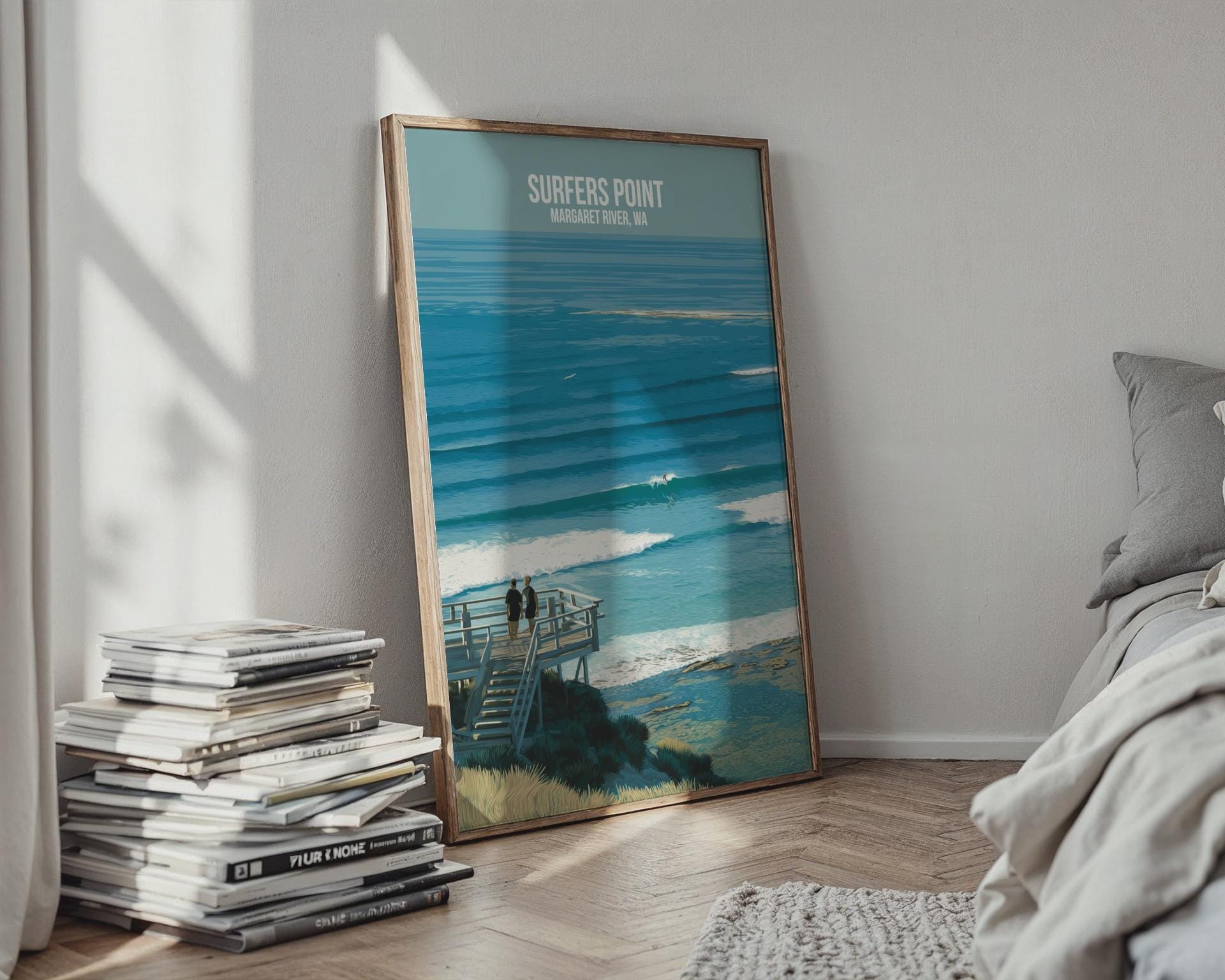 Surfers Point Wall Art Margaret River WA Print - Travel Wall Art