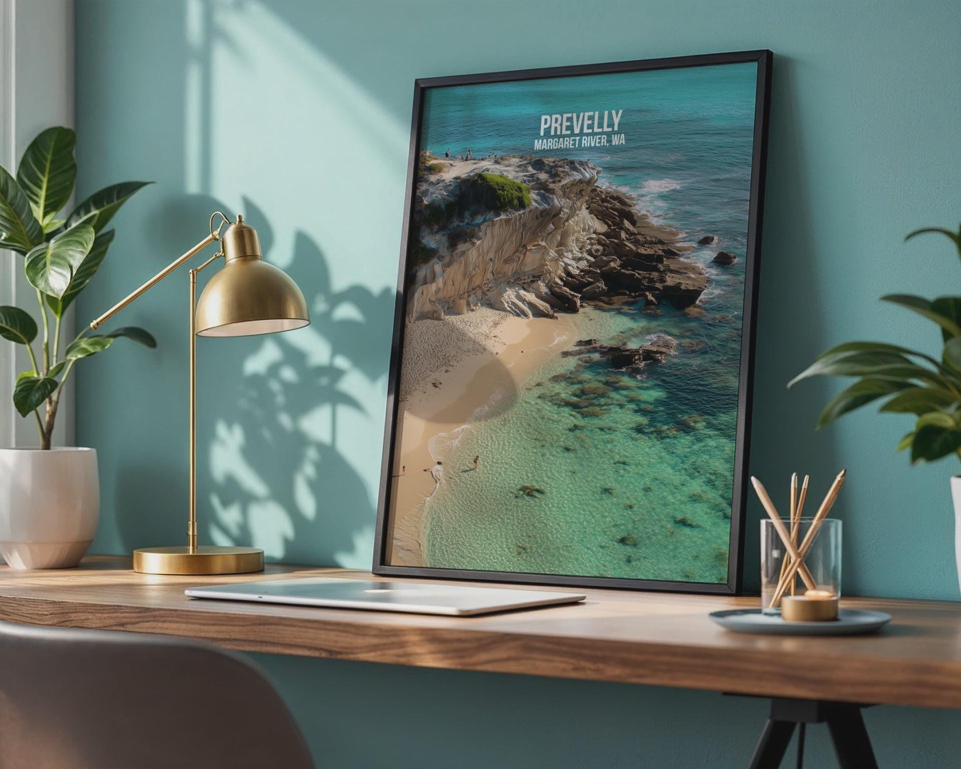 Prevelly Margaret River Wall Art Coastal Beach Print - Travel Wall Art