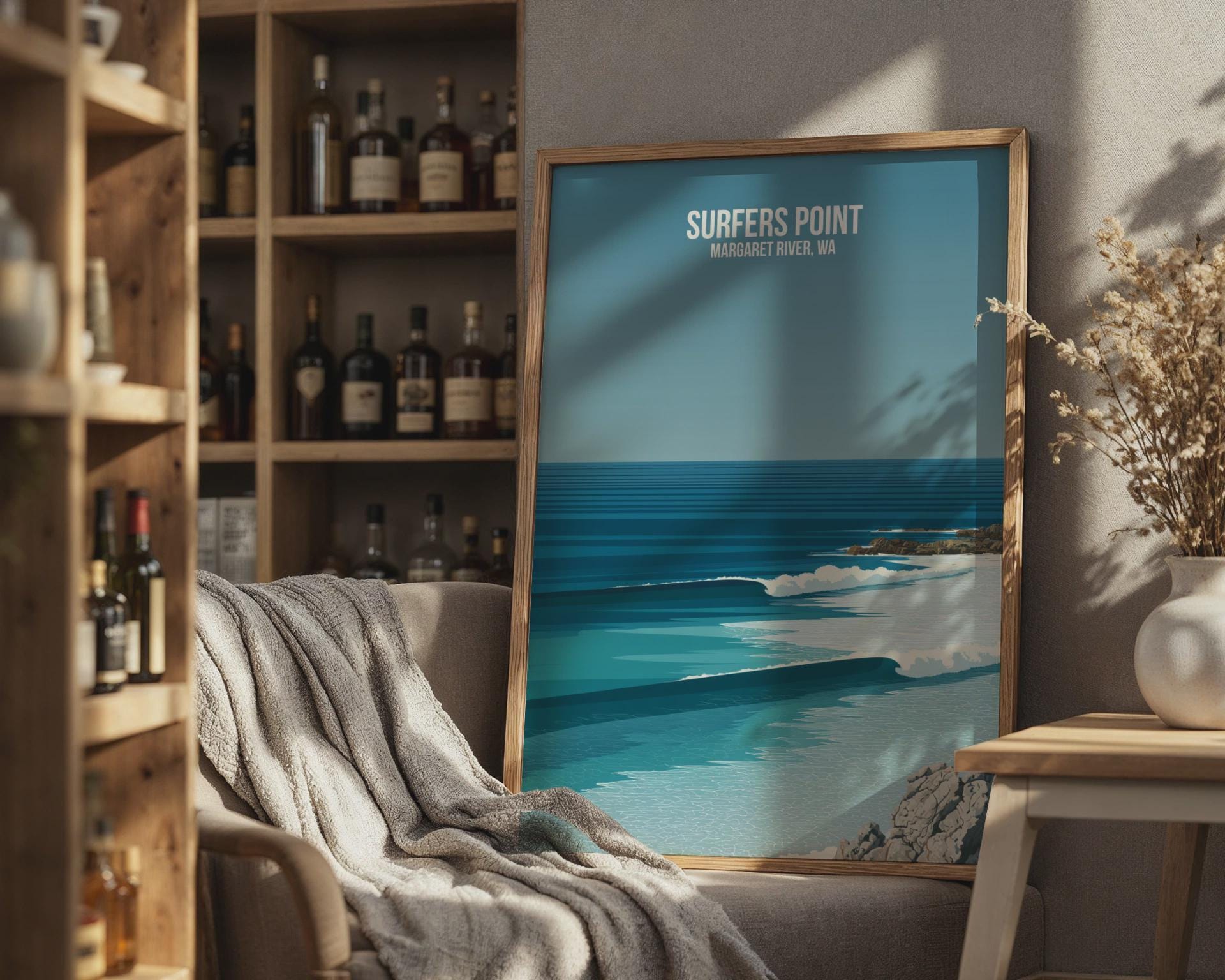 Surfers Point Print Margaret River WA Coastal Wall Art - Travel Wall Art