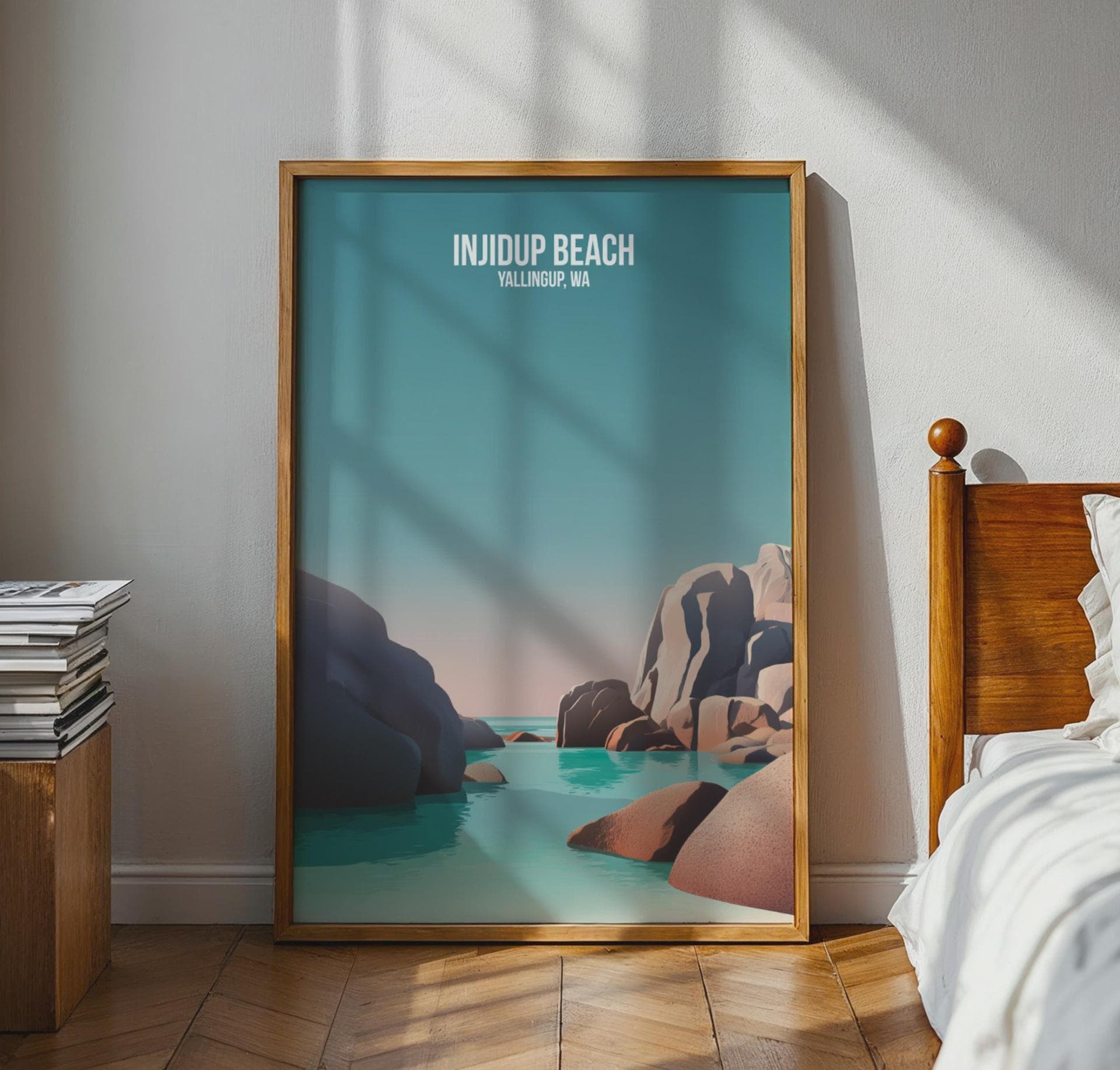 Injidup Beach Yallingup WA Poster Wall Art - Travel Wall Art