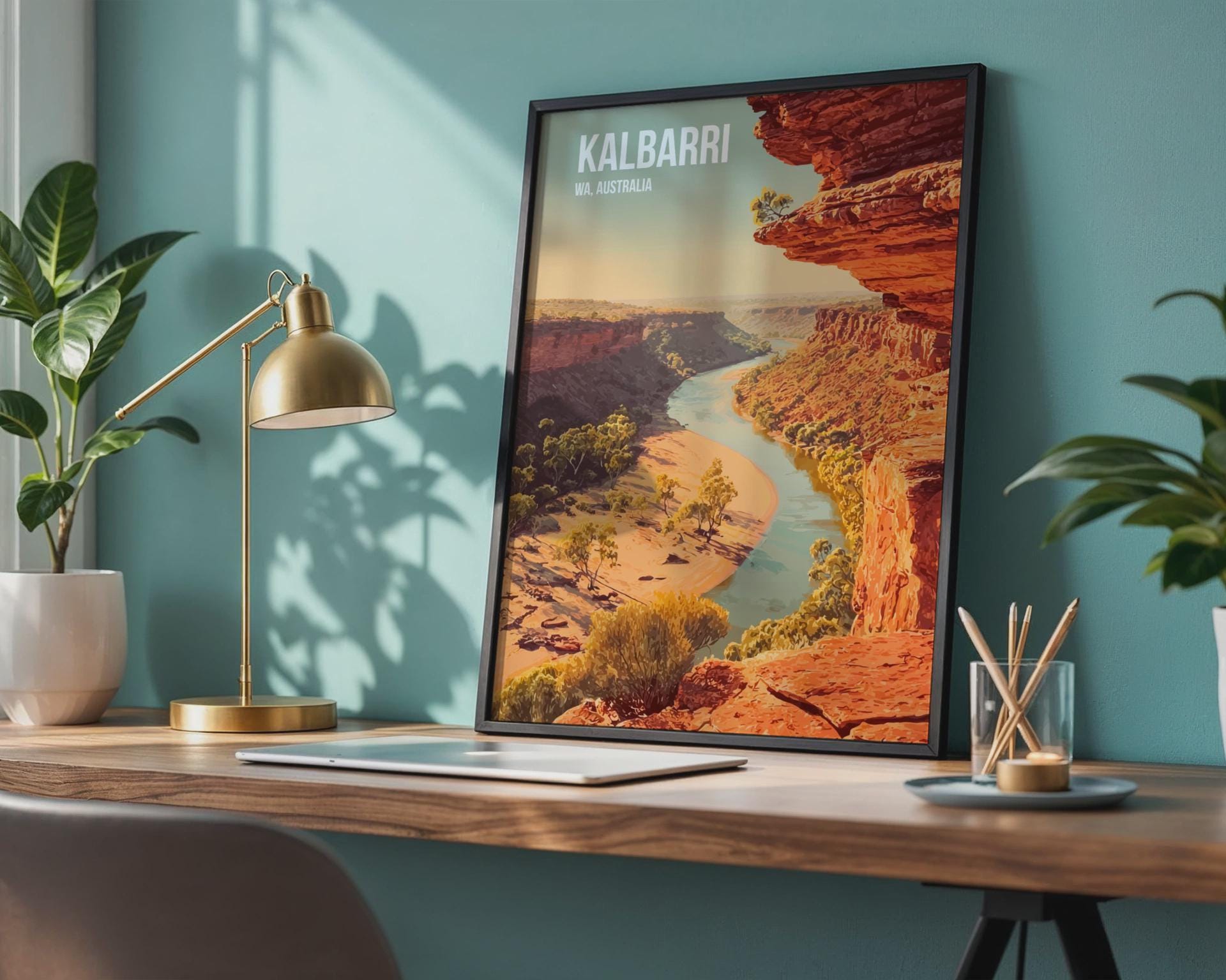Kalbarri WA Australia Landscape Poster Wall Art - Travel Wall Art