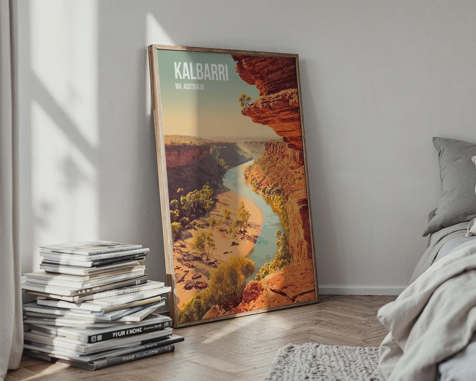 Kalbarri WA Australia Landscape Print Poster Wall Art - Travel Wall Art