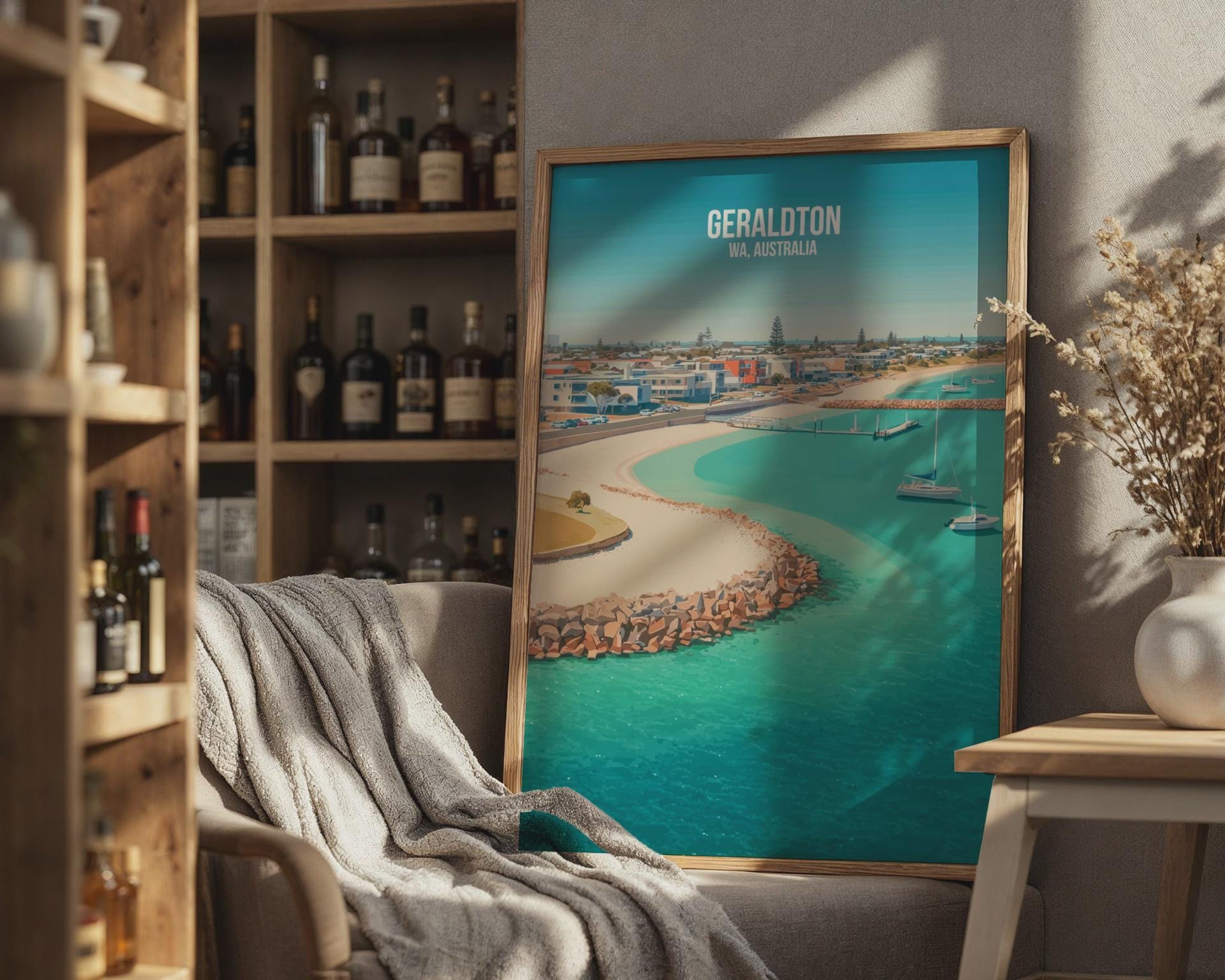 Geraldton WA Australia Coastal Wall Art Print - Travel Wall Art
