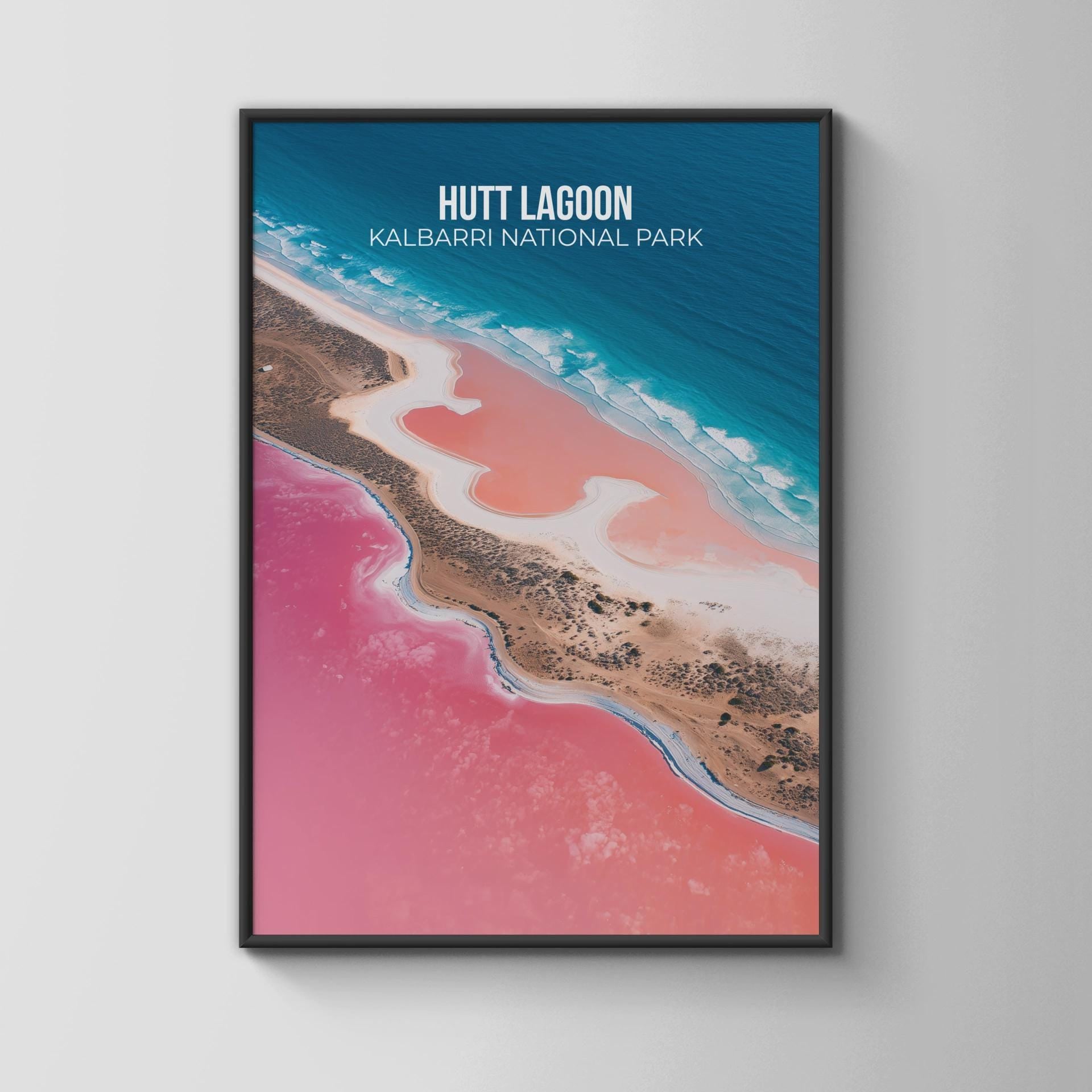Hutt Lagoon Kalbarri National Park Poster Wall Art - Travel Wall Art
