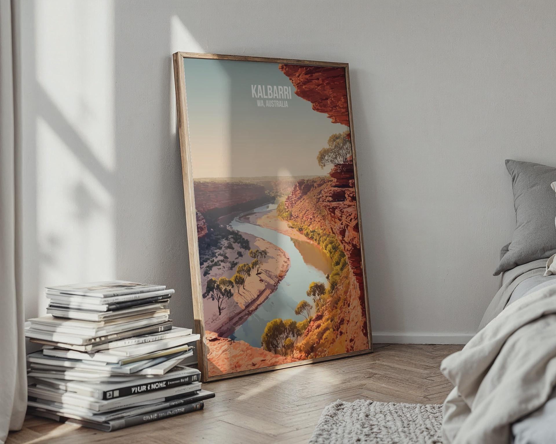 Kalbarri Australia Landscape Poster Wall Art Print - Travel Wall Art