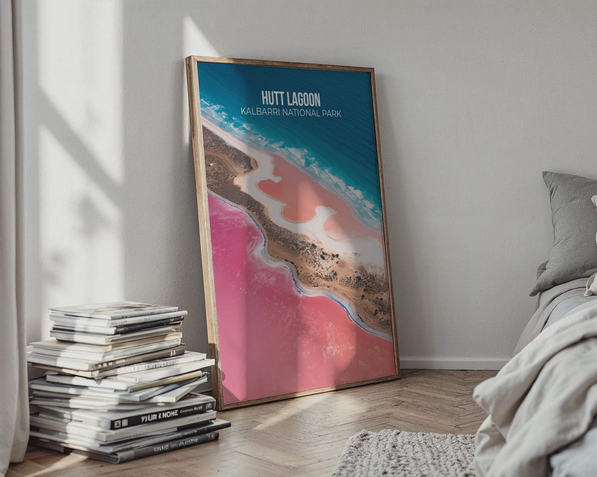 Hutt Lagoon Kalbarri National Park Poster Wall Art - Travel Wall Art