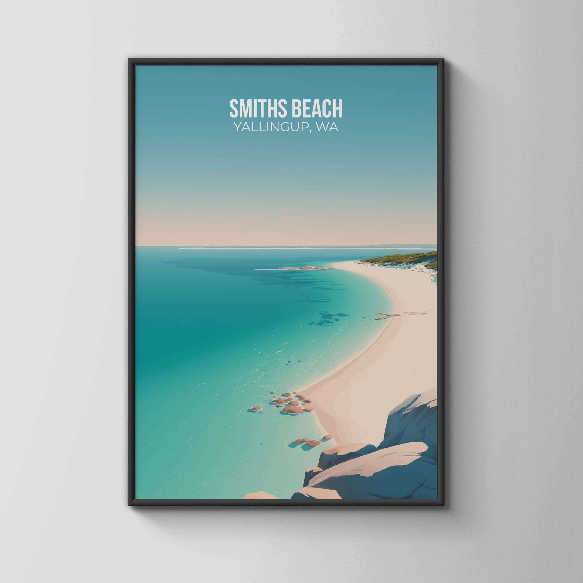 Smiths Beach Yallingup Wall Art Poster - Travel Wall Art