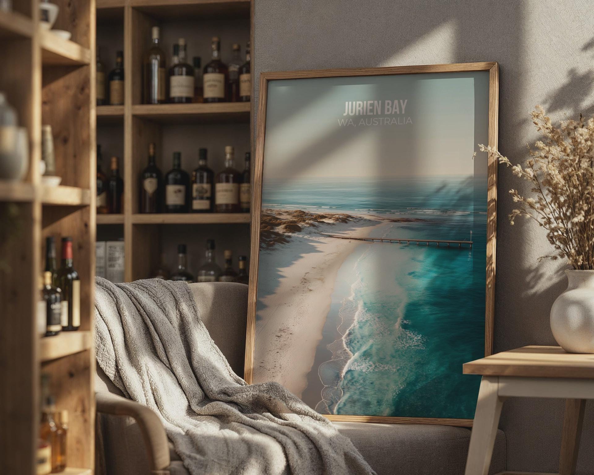 Jurien Bay WA Australia Poster Coastal Wall Art - Travel Wall Art