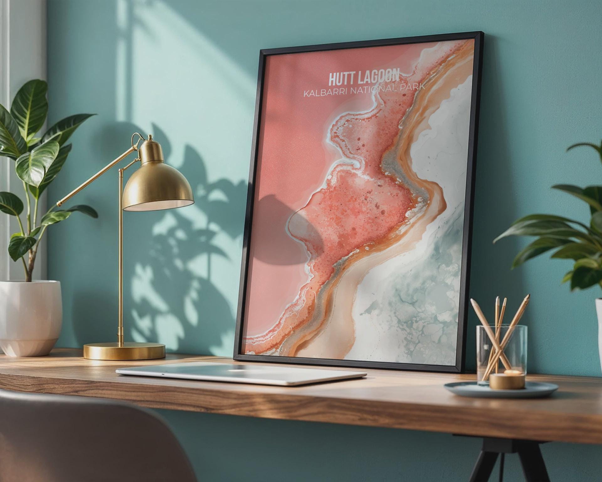 Hutt Lagoon Kalbarri National Park Wall Art Print - Travel Wall Art