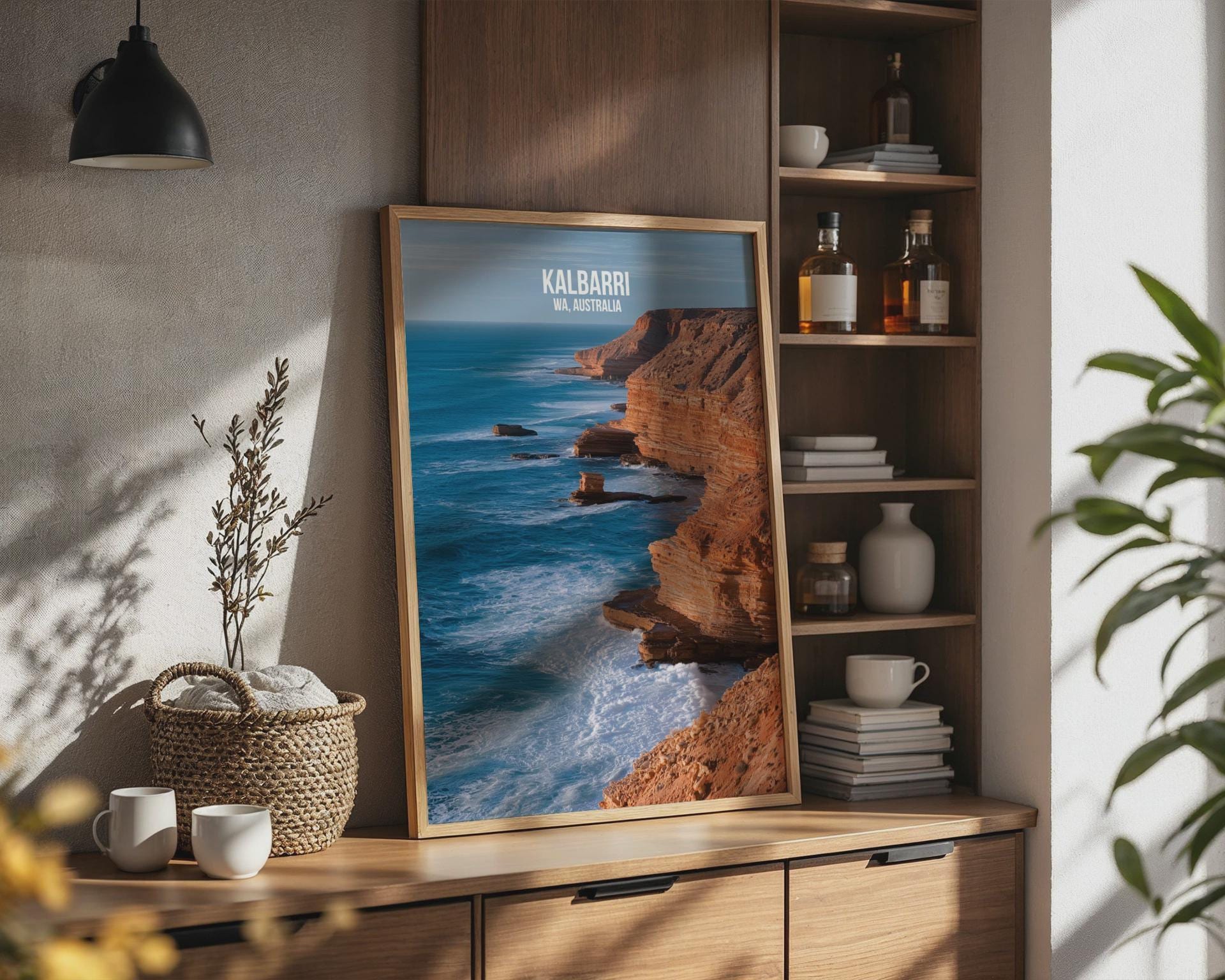 Kalbarri WA Australia Travel Poster Landscape Wall Art Print - Travel Wall Art