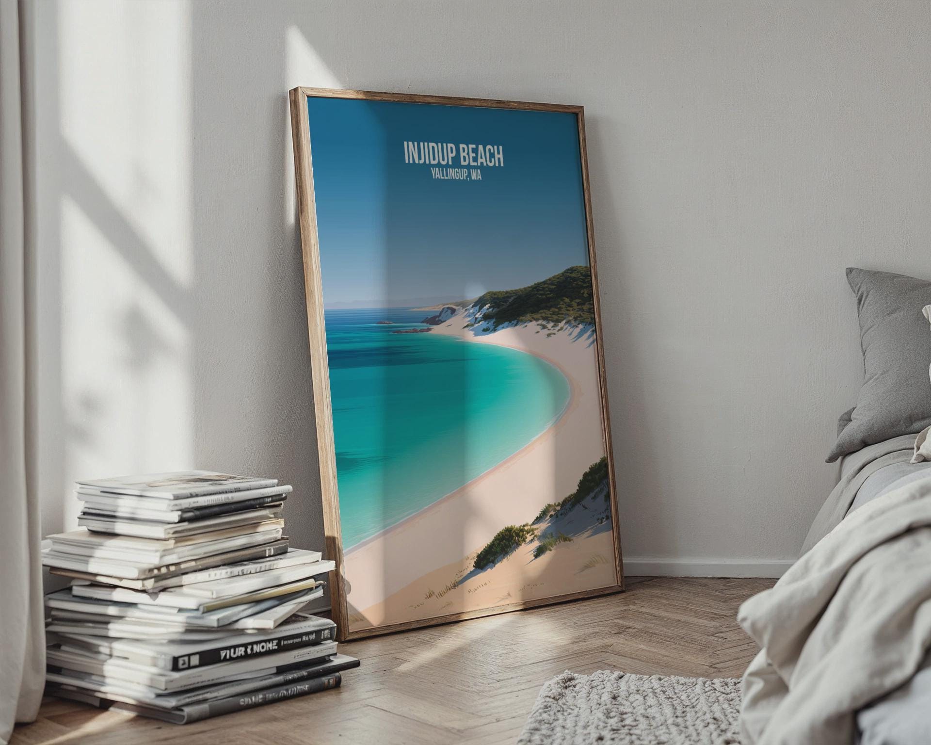 Injidup Beach Yallingup WA Poster Wall Art - Travel Wall Art