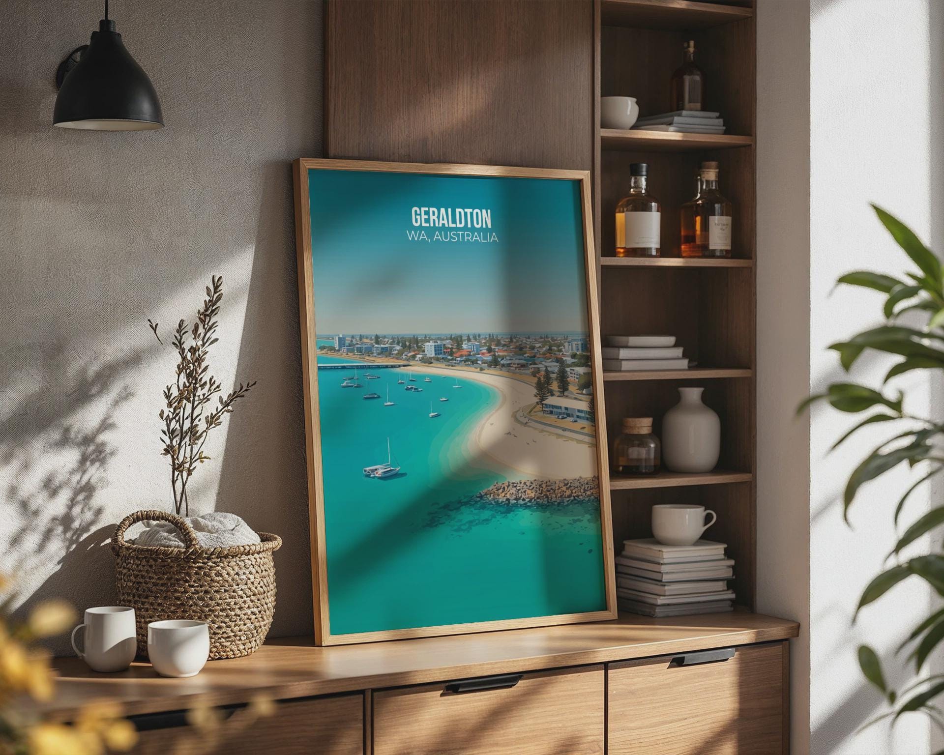 Geraldton WA Australia Travel Poster Wall Art - Travel Wall Art