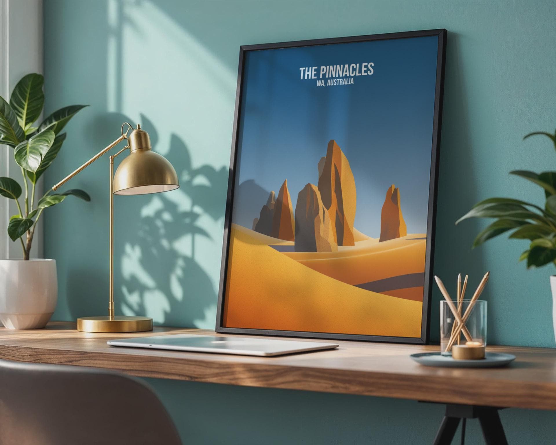 The Pinnacles WA Australia Poster Print Wall Art - Travel Wall Art