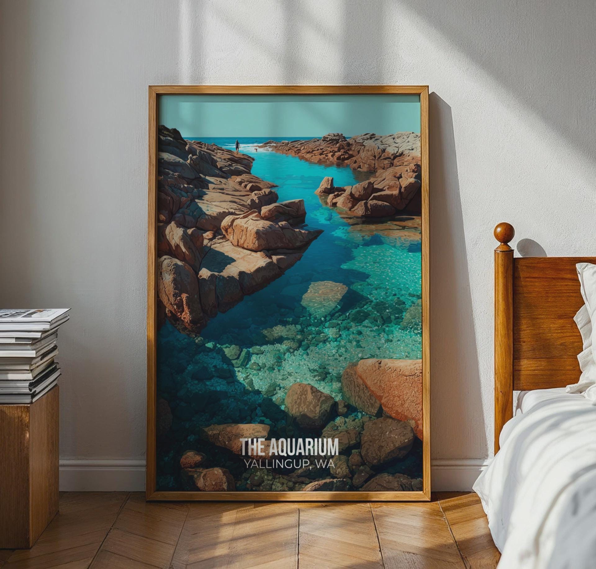 The Aquarium Yallingup Wall Art Coastal Print - Travel Wall Art