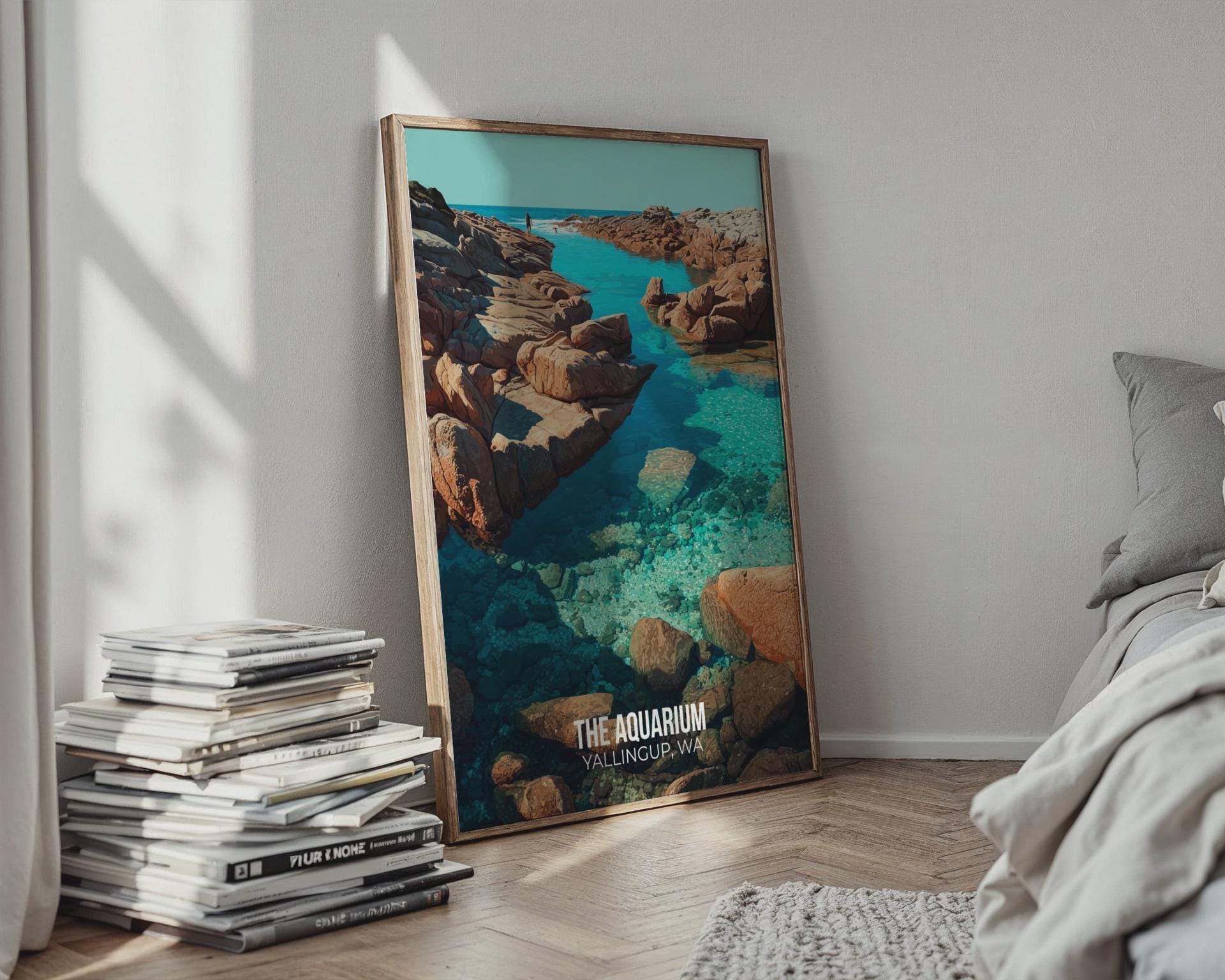The Aquarium Yallingup Wall Art Coastal Print - Travel Wall Art