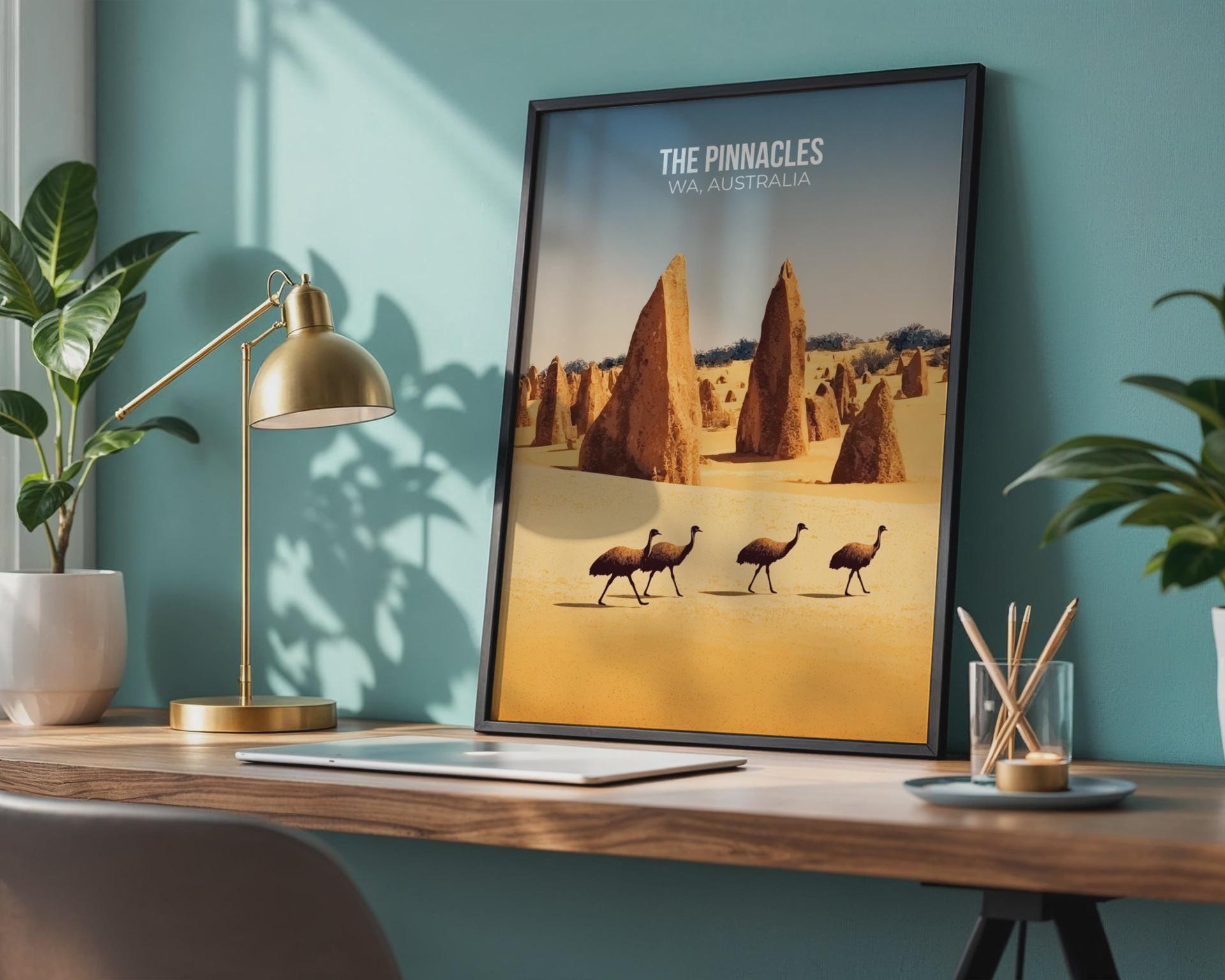 The Pinnacles WA Australia Print Wall Art - Travel Wall Art