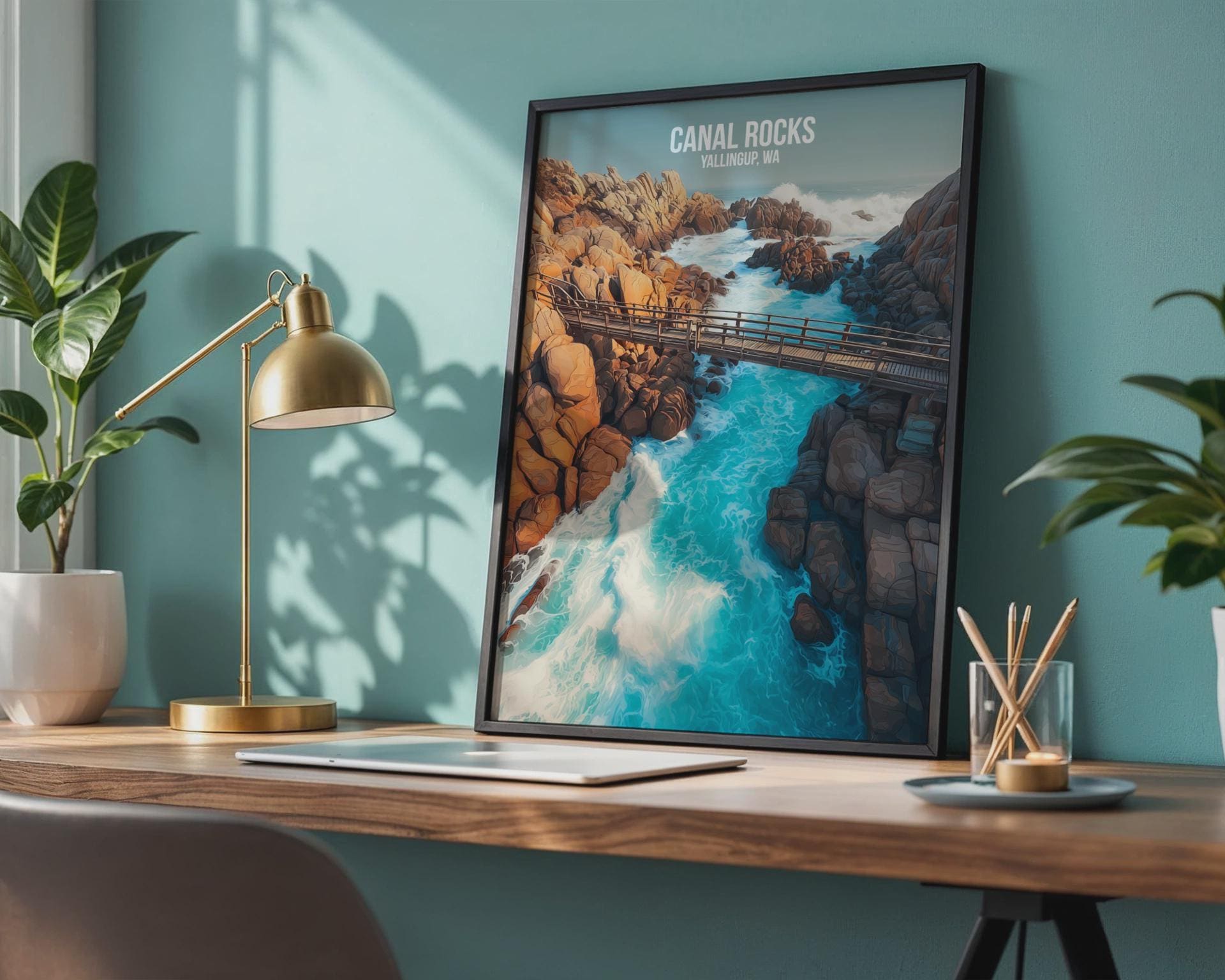 Canal Rocks Yallingup WA Poster Art Print - Travel Wall Art