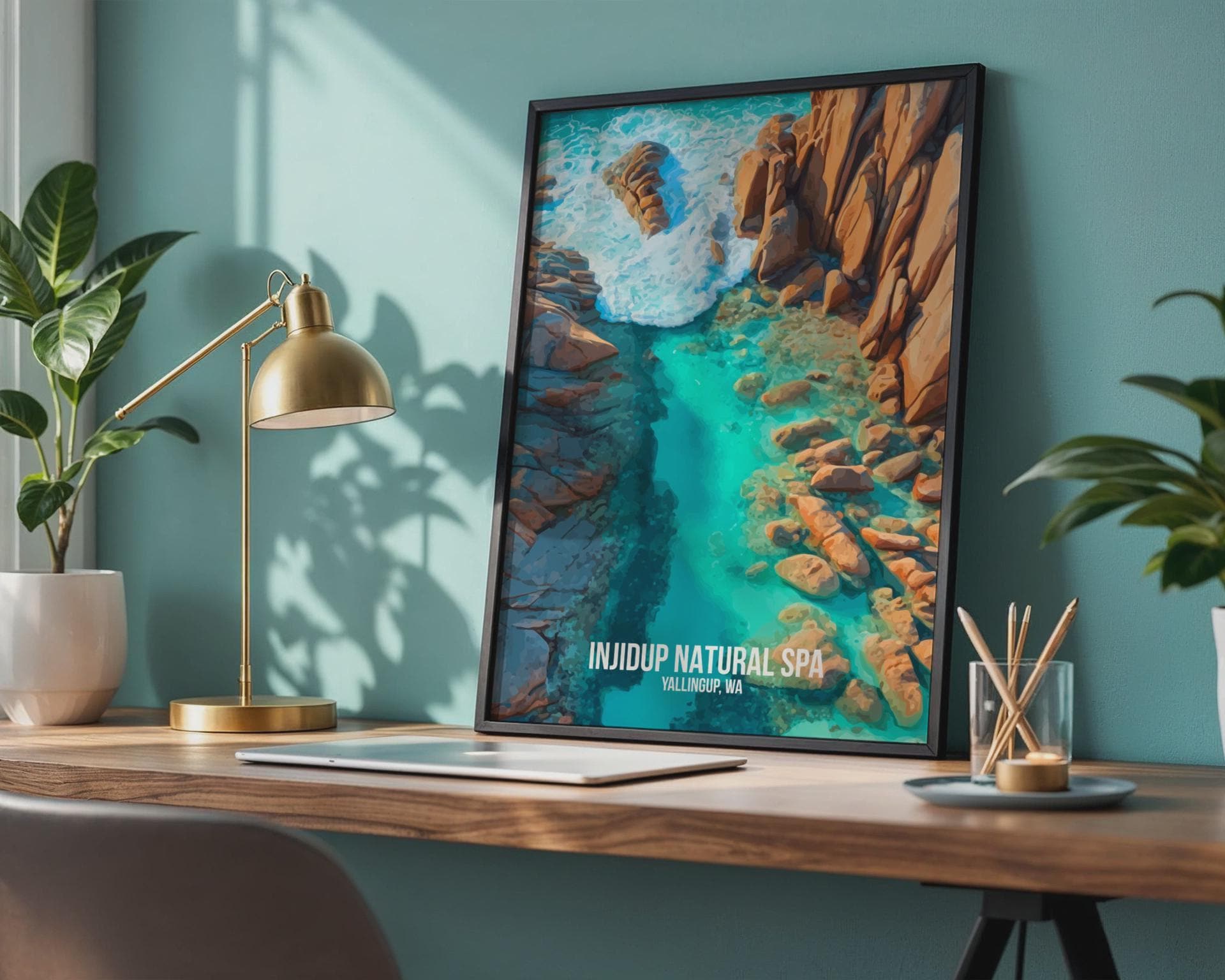 Injidup Natural Spa Yallingup Wall Art Poster - Travel Wall Art
