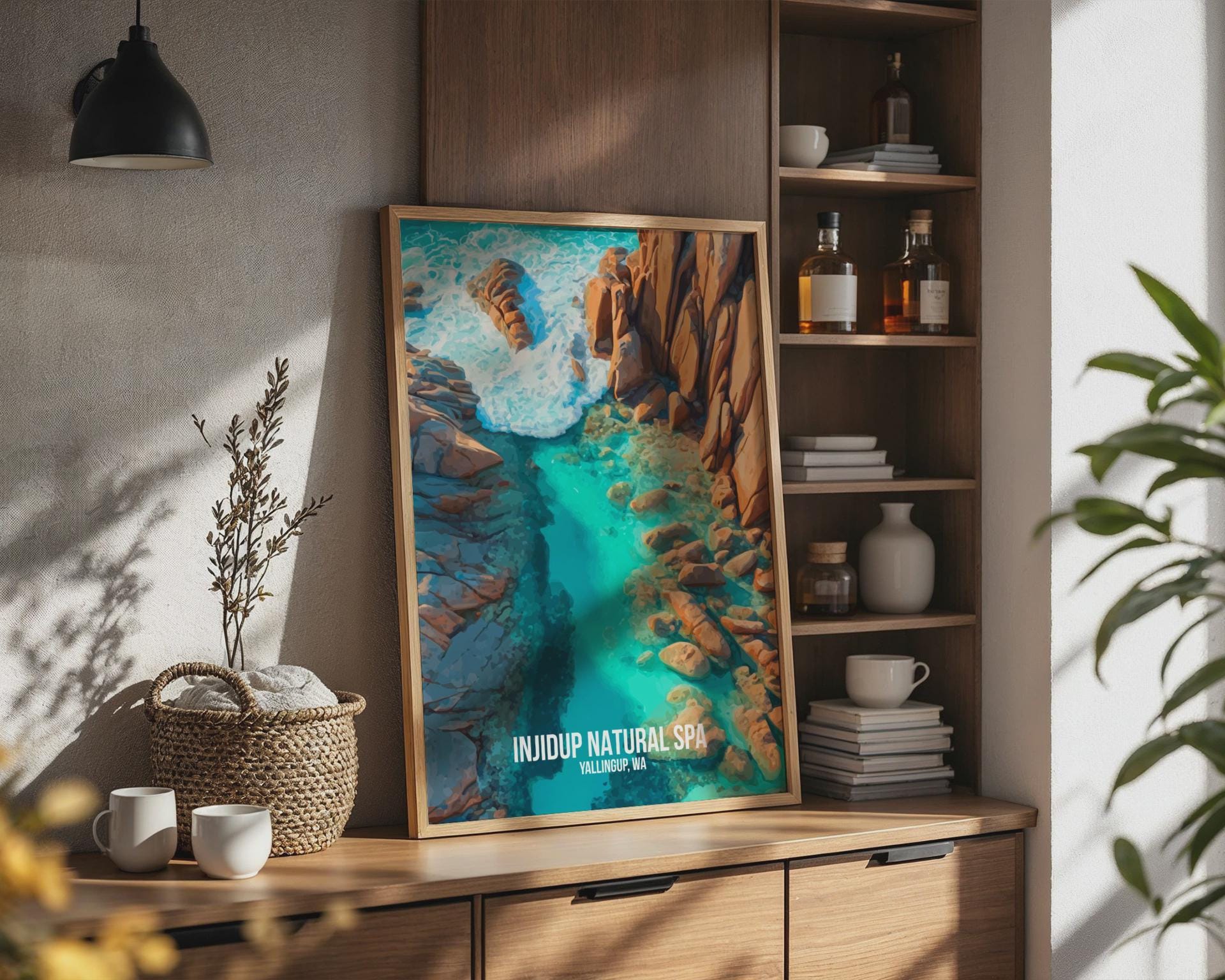 Injidup Natural Spa Yallingup Wall Art Poster - Travel Wall Art