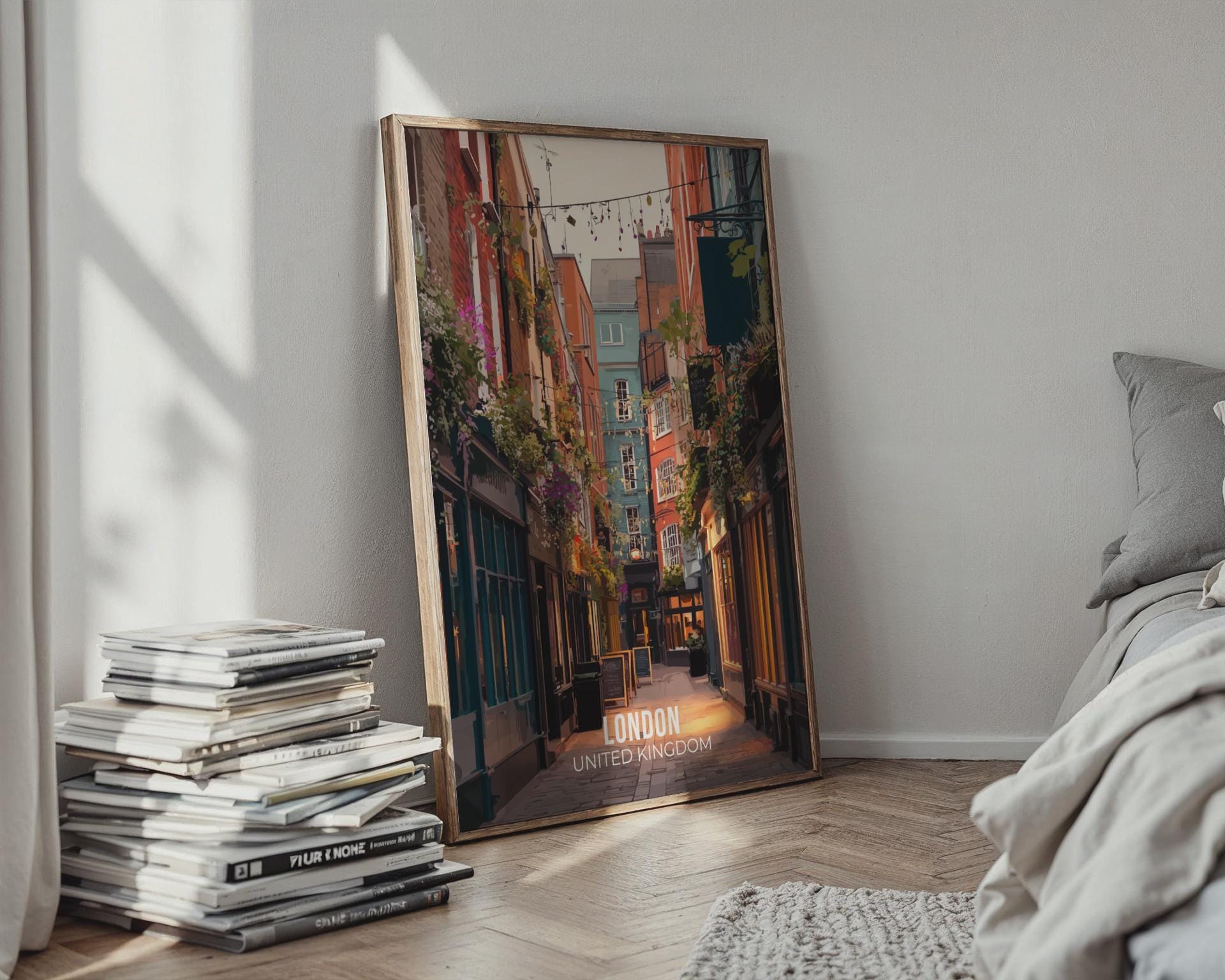 London Alley Poster Print Art - Travel Wall Art