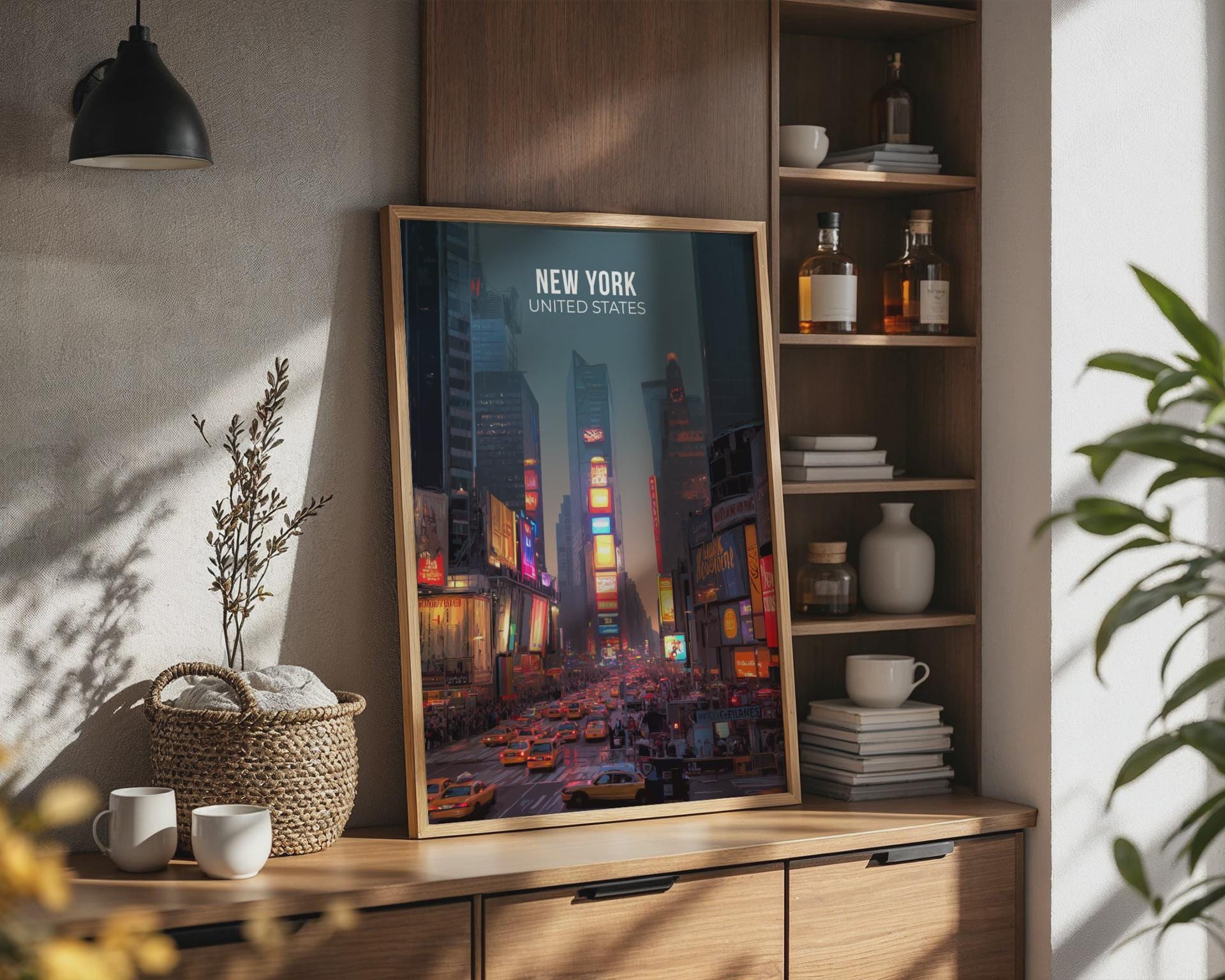 New York City Times Square Poster Wall Art Print - Travel Wall Art