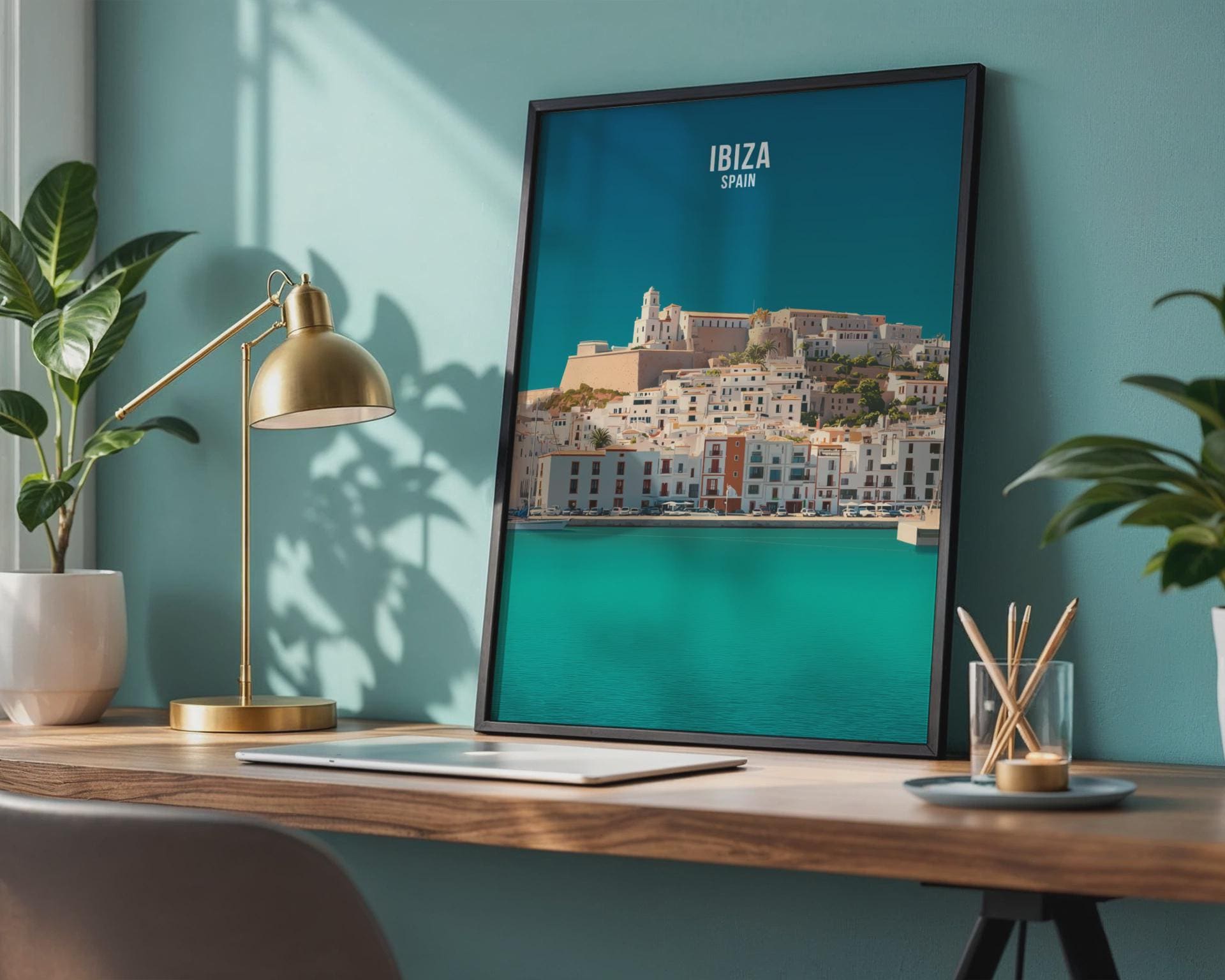 Ibiza Spain Travel Poster Art Print - Travel Wall Art