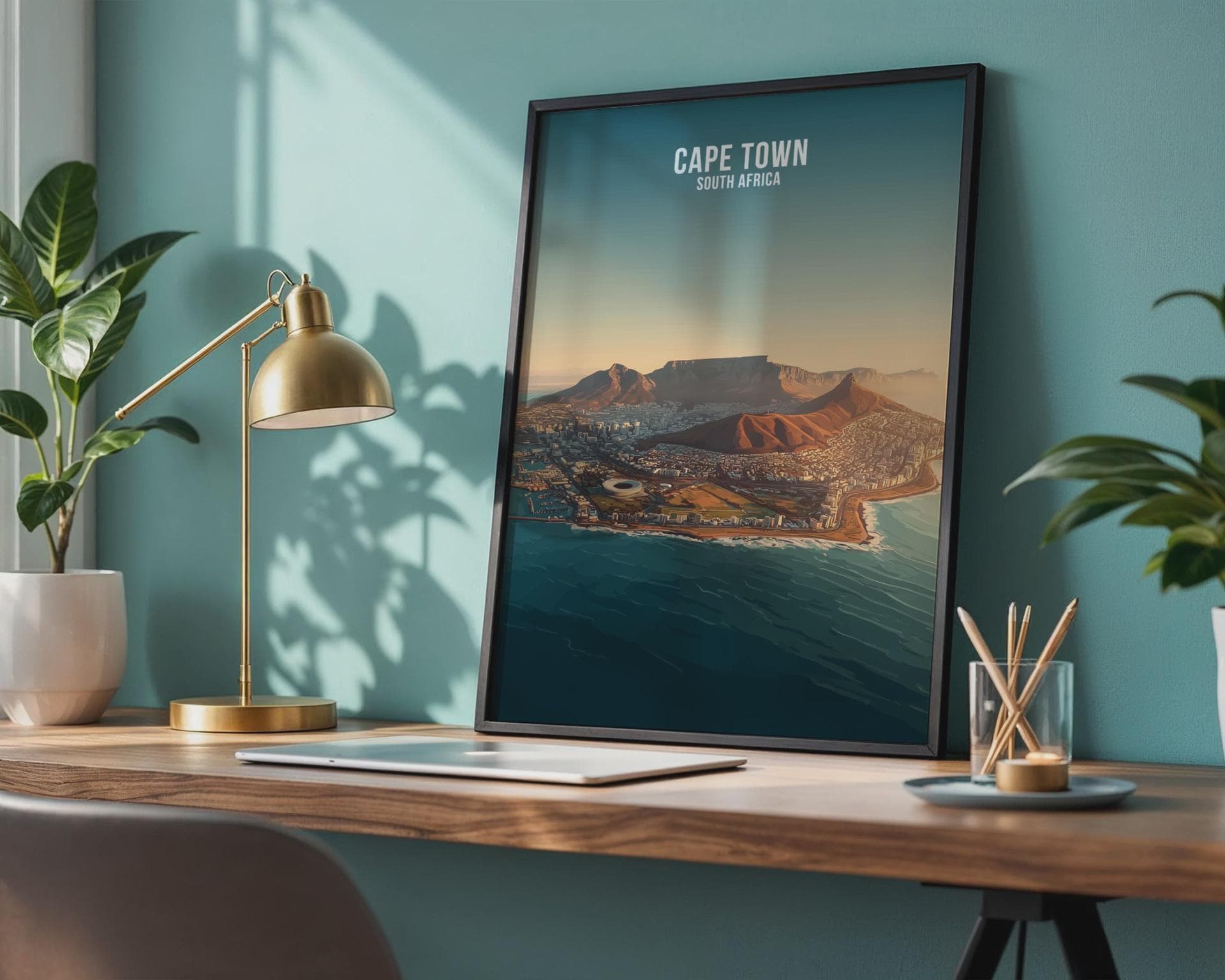 Cape Town South Africa Poster Art Print - Travel Wall Art