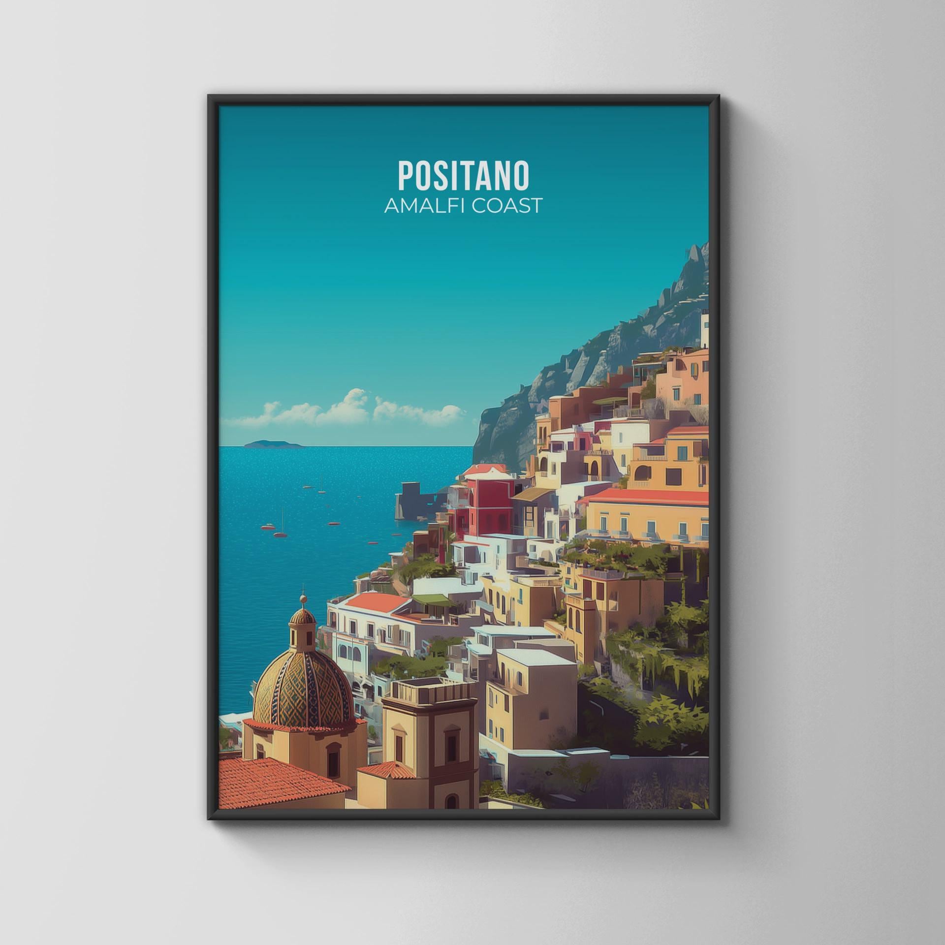 Positano Amalfi Coast Wall Art Print - Travel Wall Art
