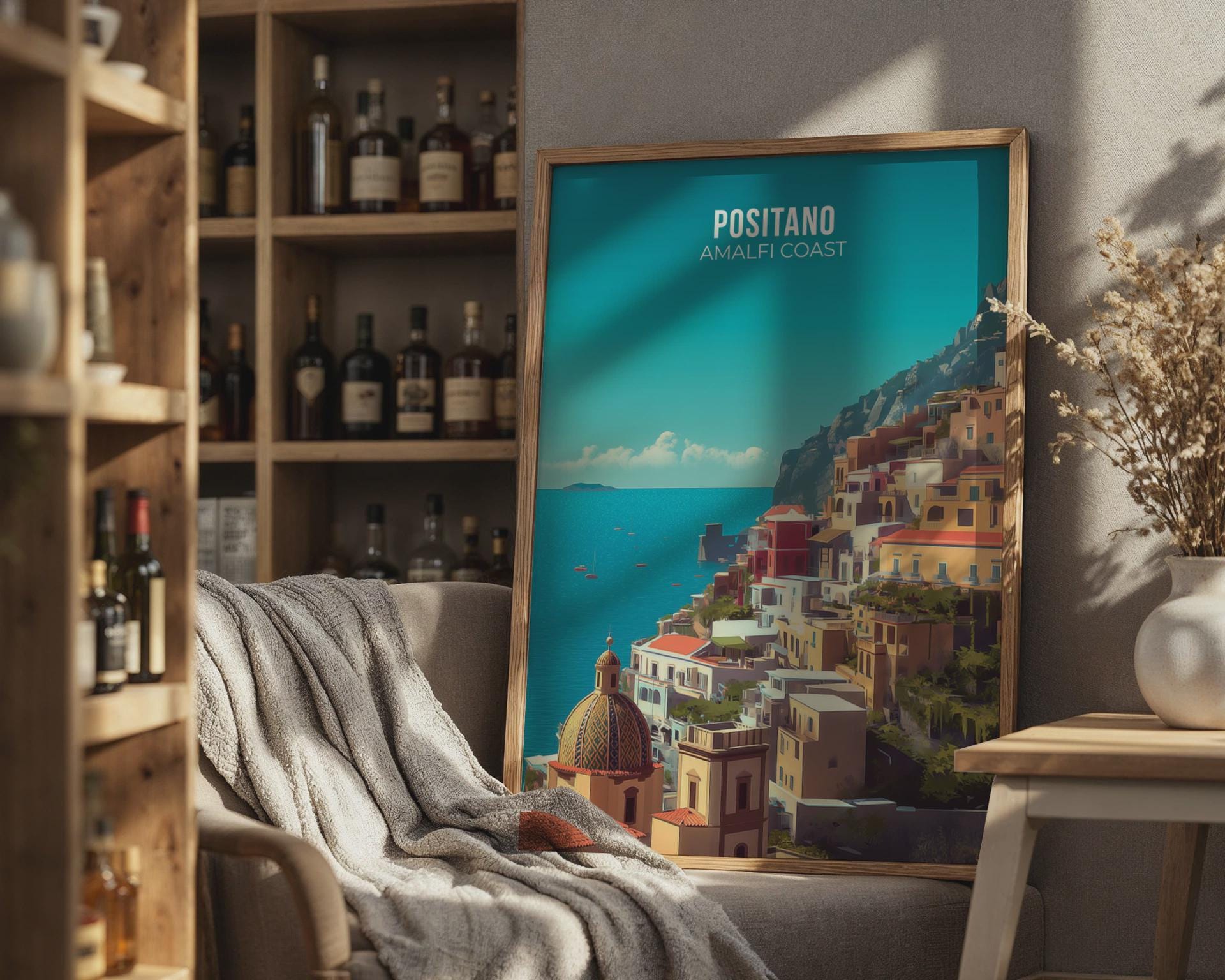 Positano Amalfi Coast Wall Art Print - Travel Wall Art