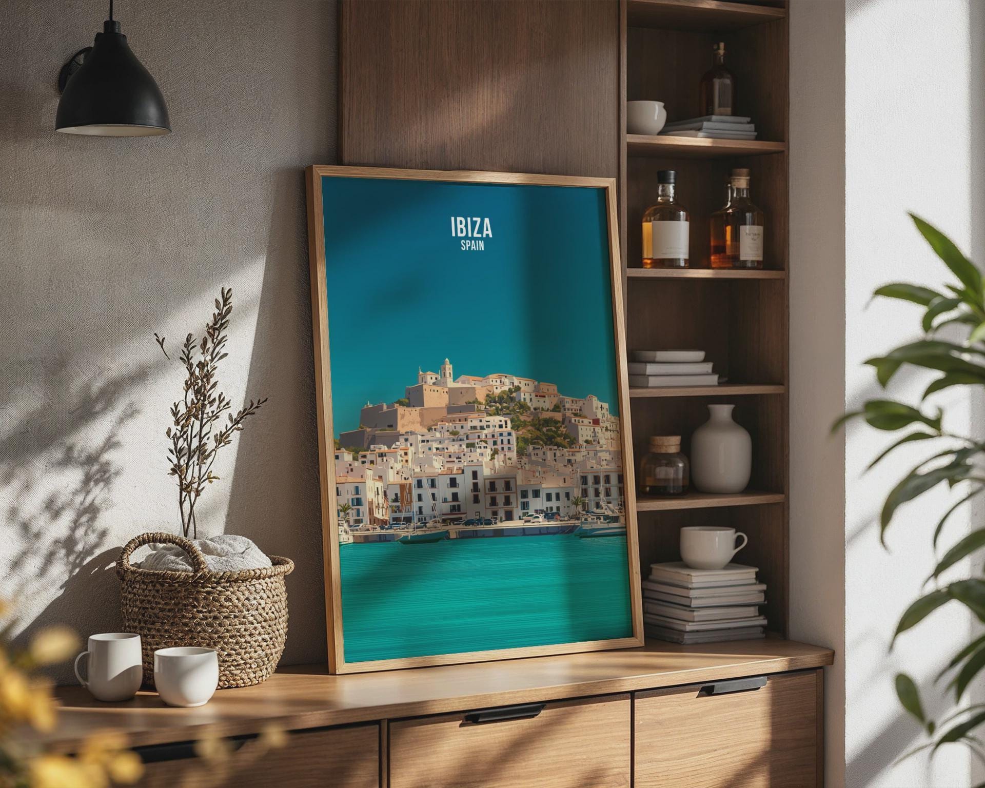Ibiza Spain Travel Poster Wall Art Print - Travel Wall Art