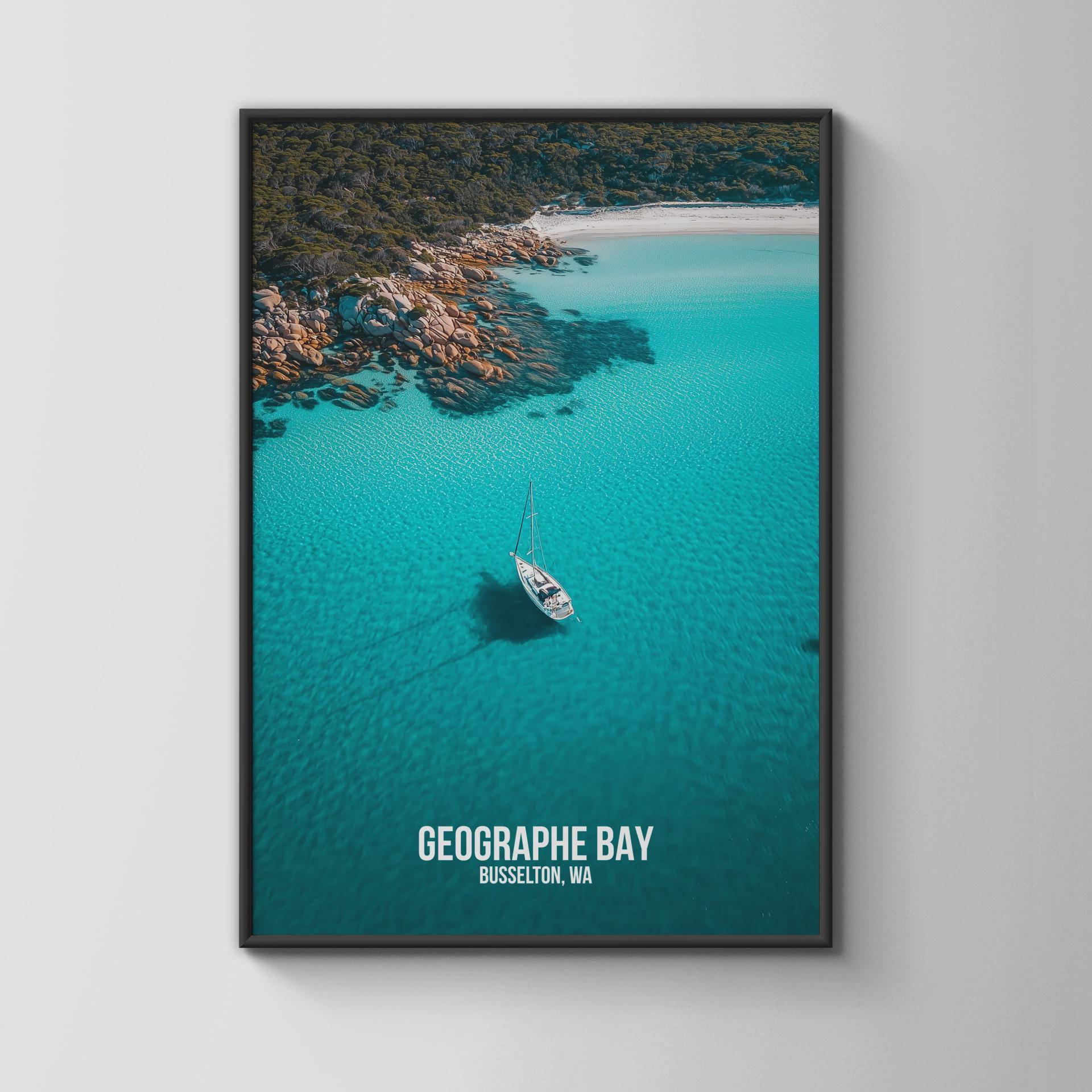 Geographe Bay Wall Art Poster Print Busselton WA Ocean Scenery - Travel Wall Art