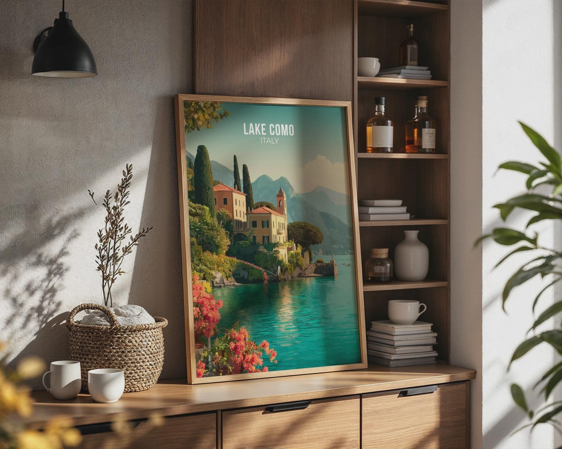 Lake Como Italy Poster Art Print - Travel Wall Art