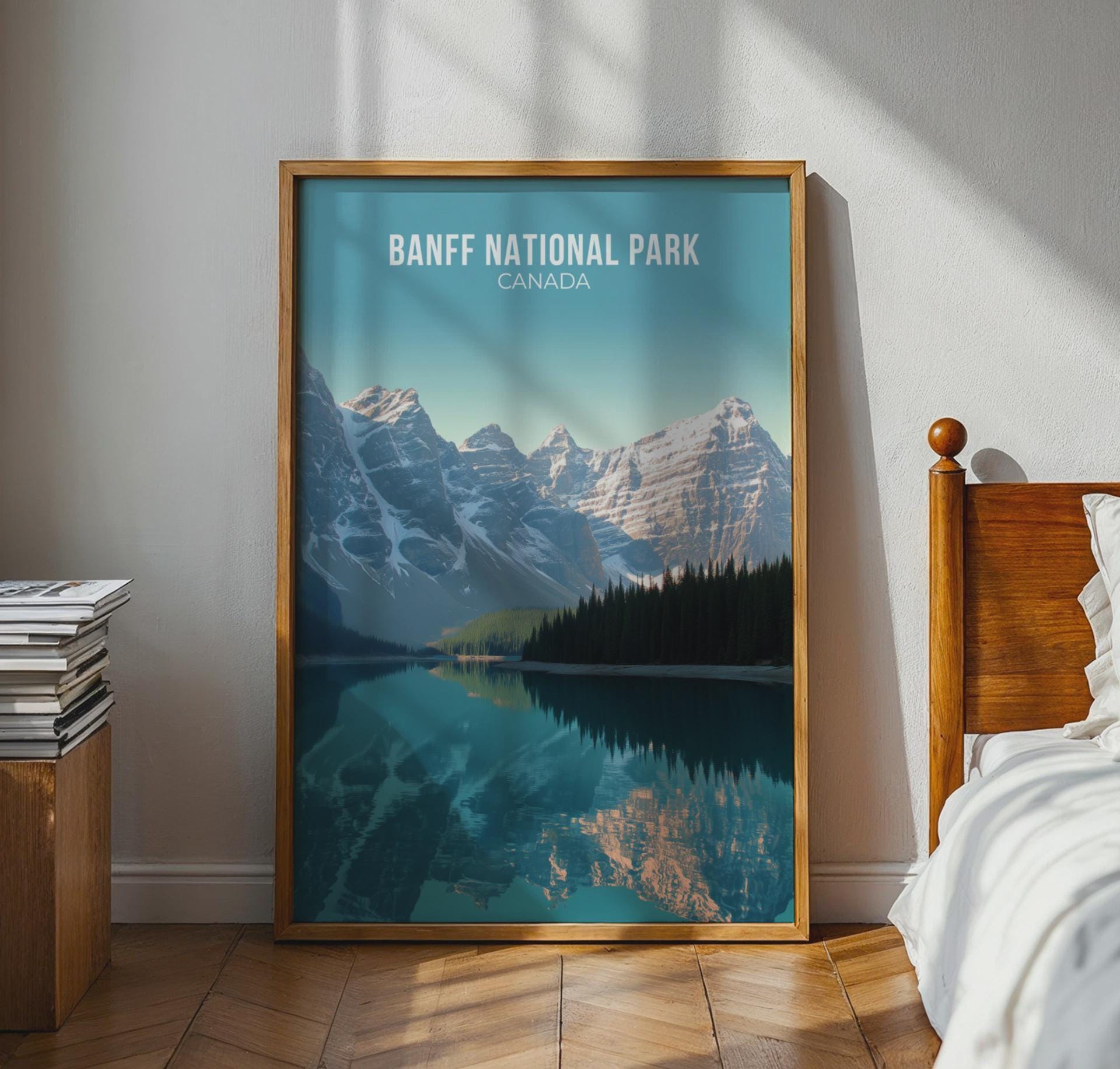 Banff National Park Print Poster Wall Art - Travel Wall Art