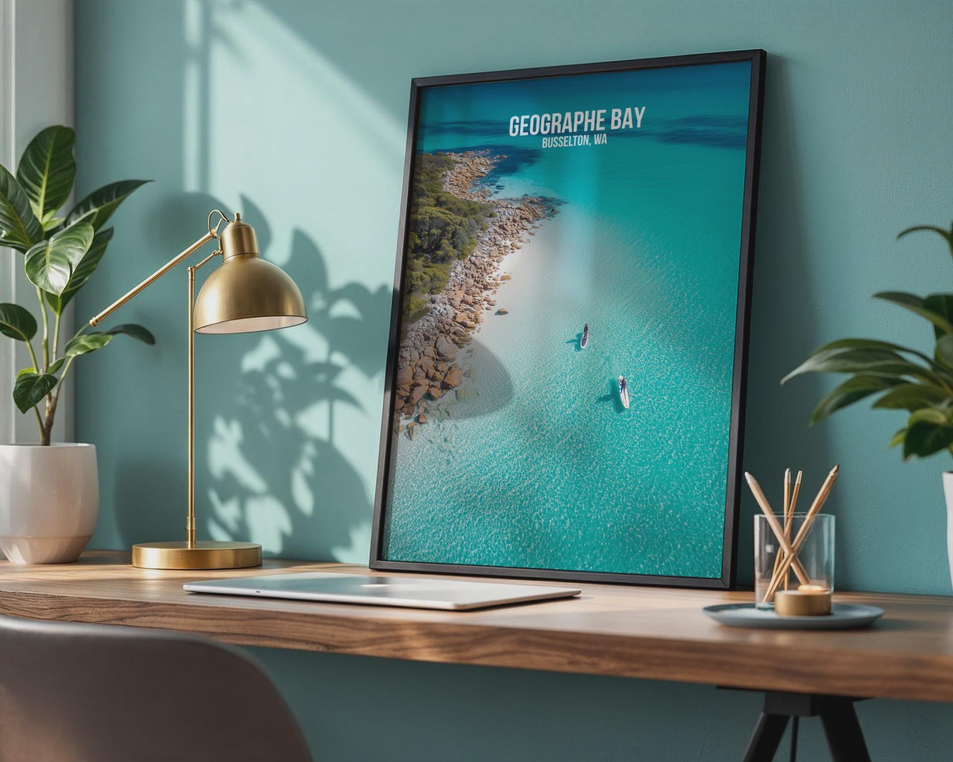Geographe Bay Busselton WA Print Art Poster Wall Art - Travel Wall Art